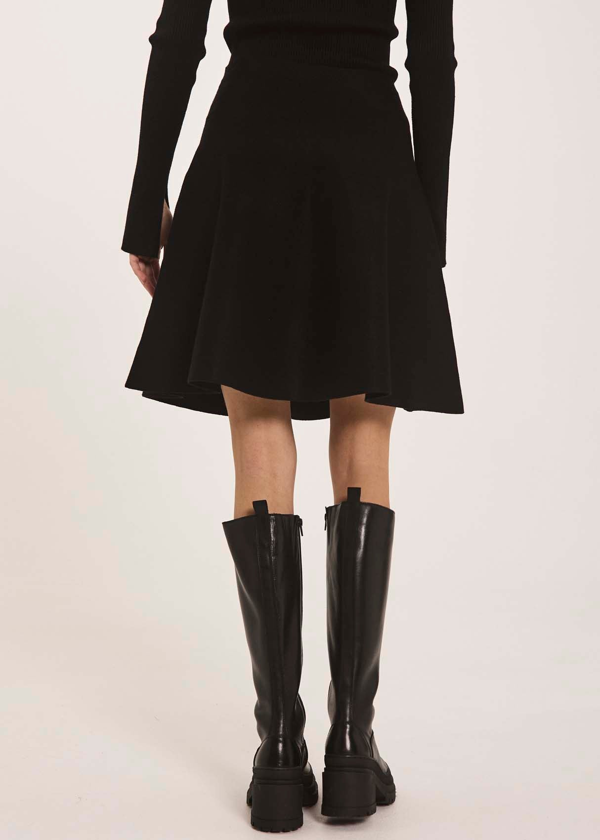 NORR Als short knit skirt Nederdele Black