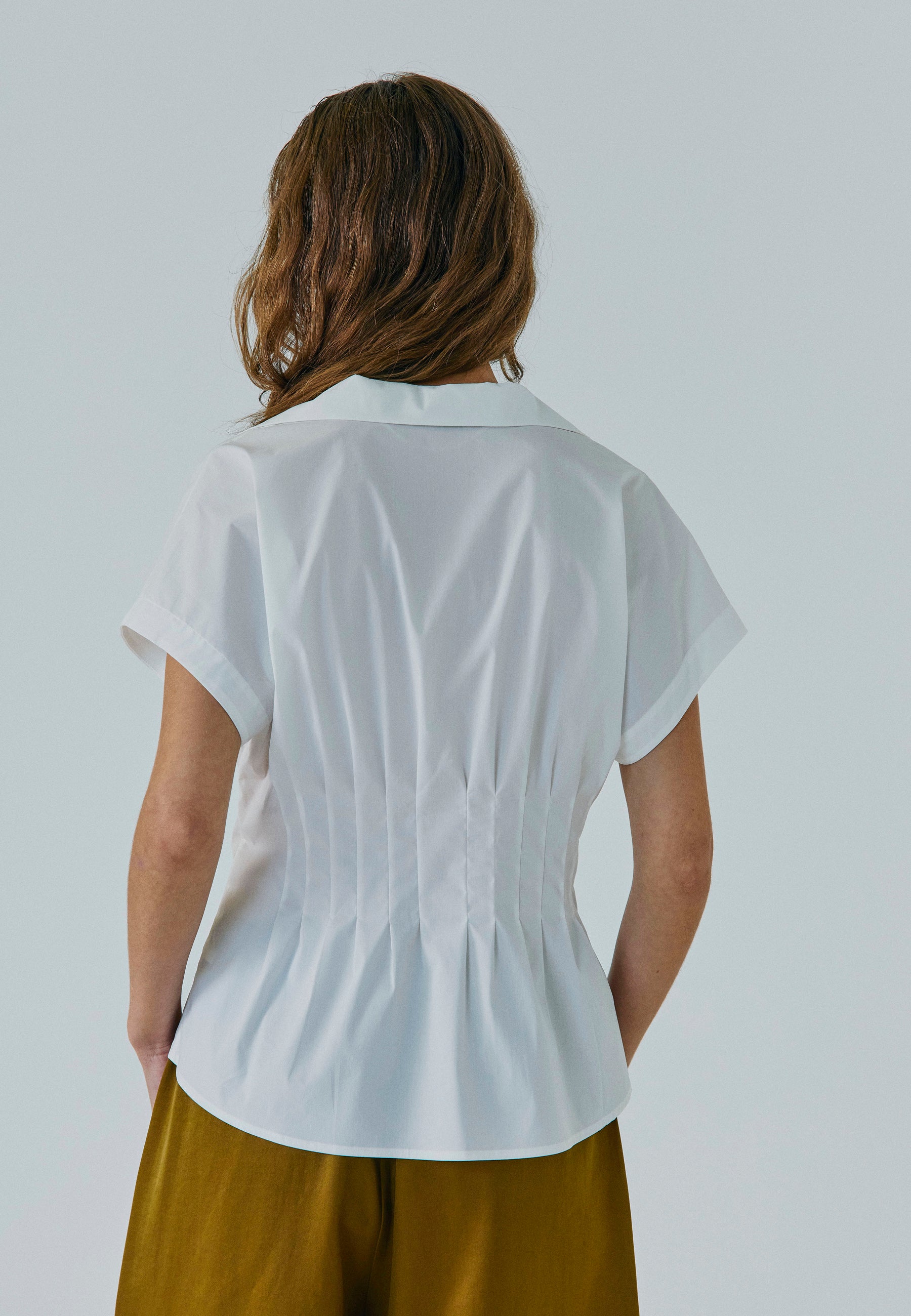 NORR Betty pleat shirt Skjorter Off-white