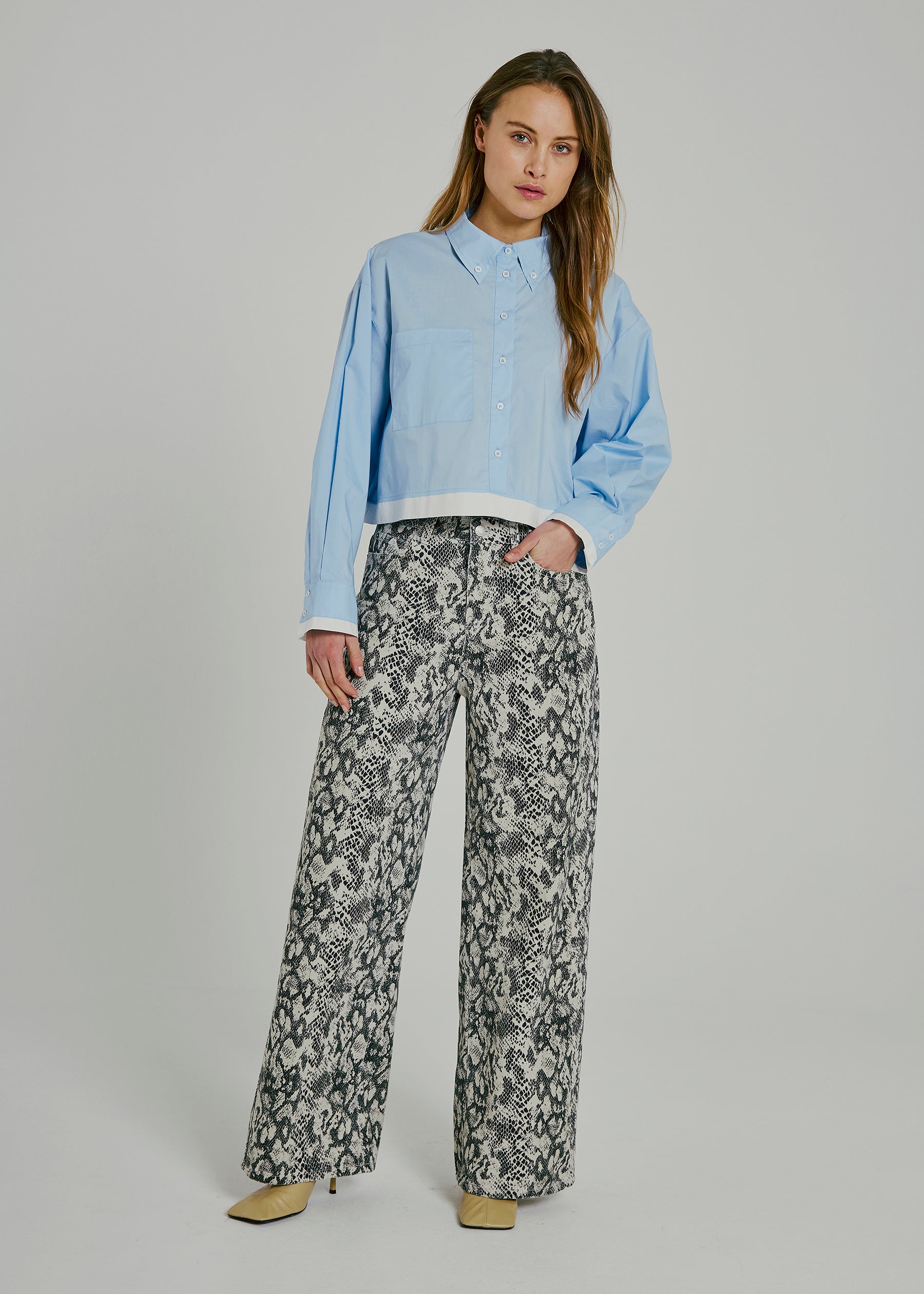 NORR Cest short shirt Shirts Light blue