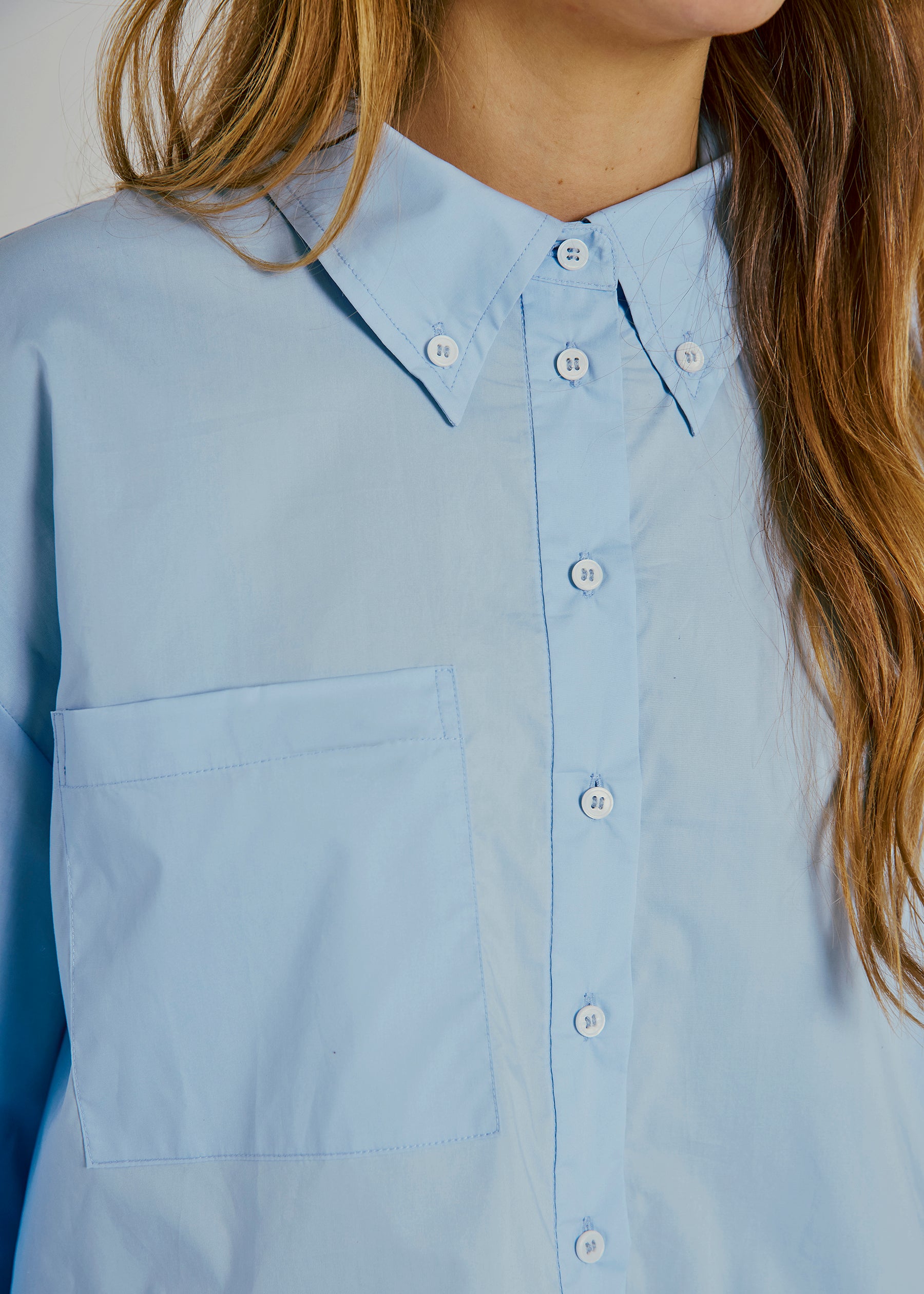 NORR Cest short shirt Shirts Light blue