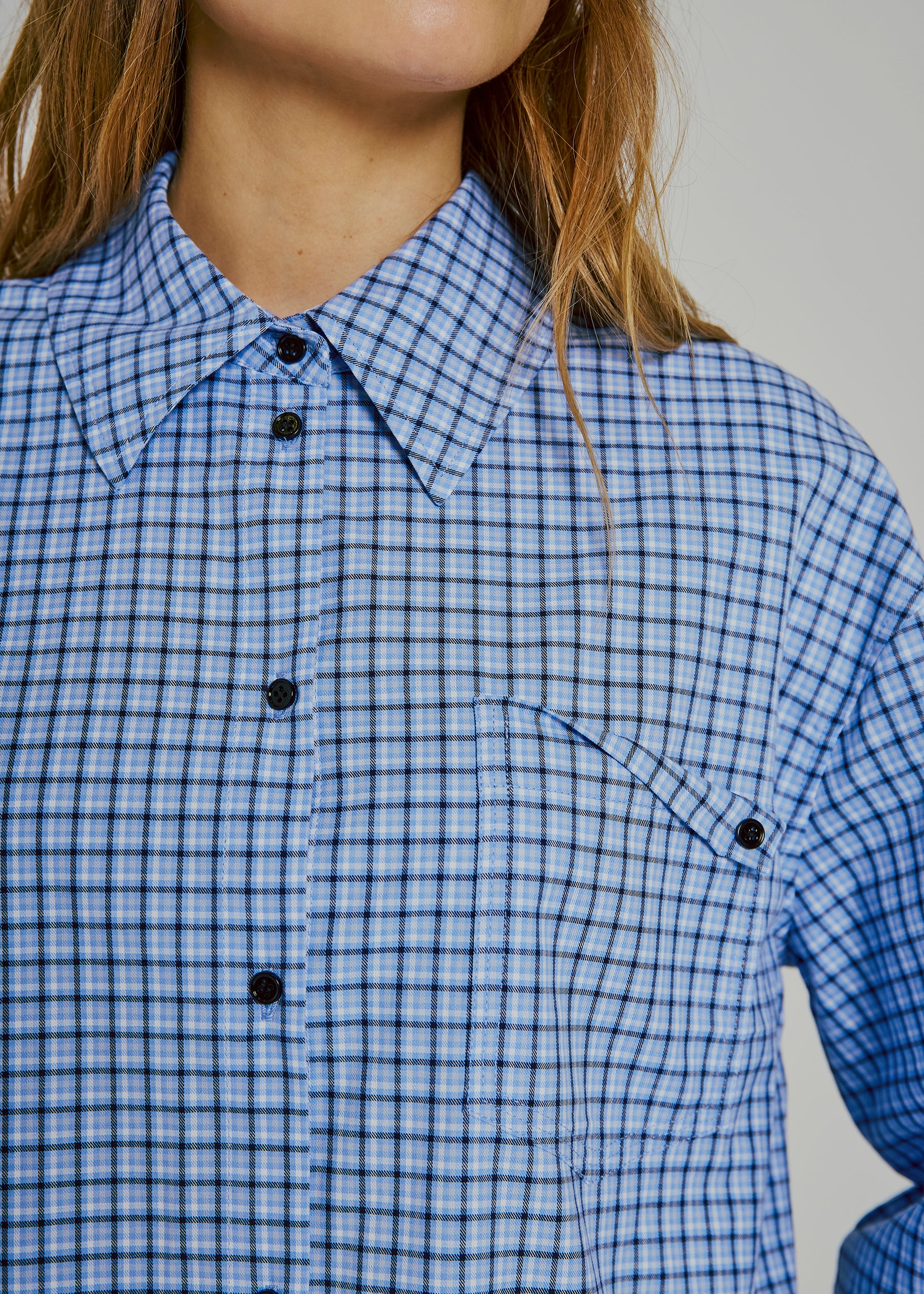 NORR Cinnamon shirt Skjorter Blue check