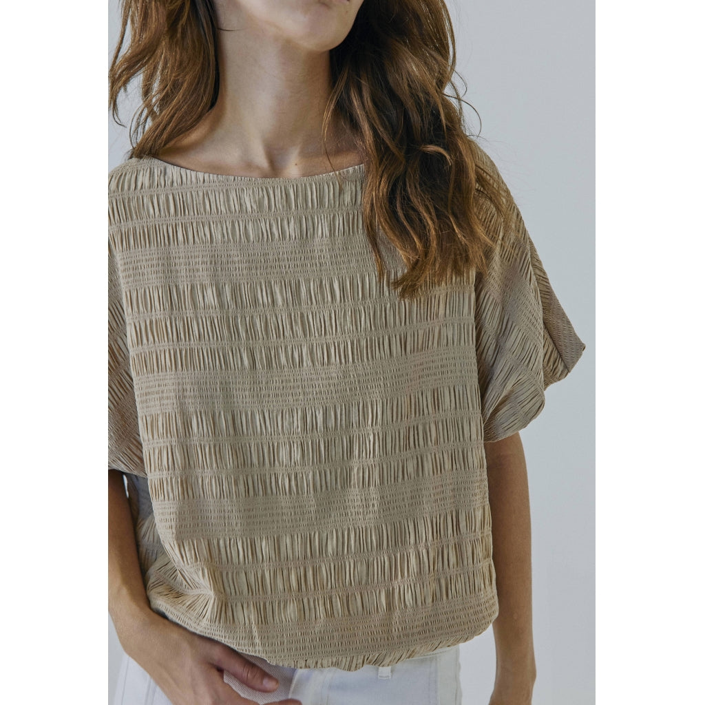 NORR Clarra top Toppe Warm Beige