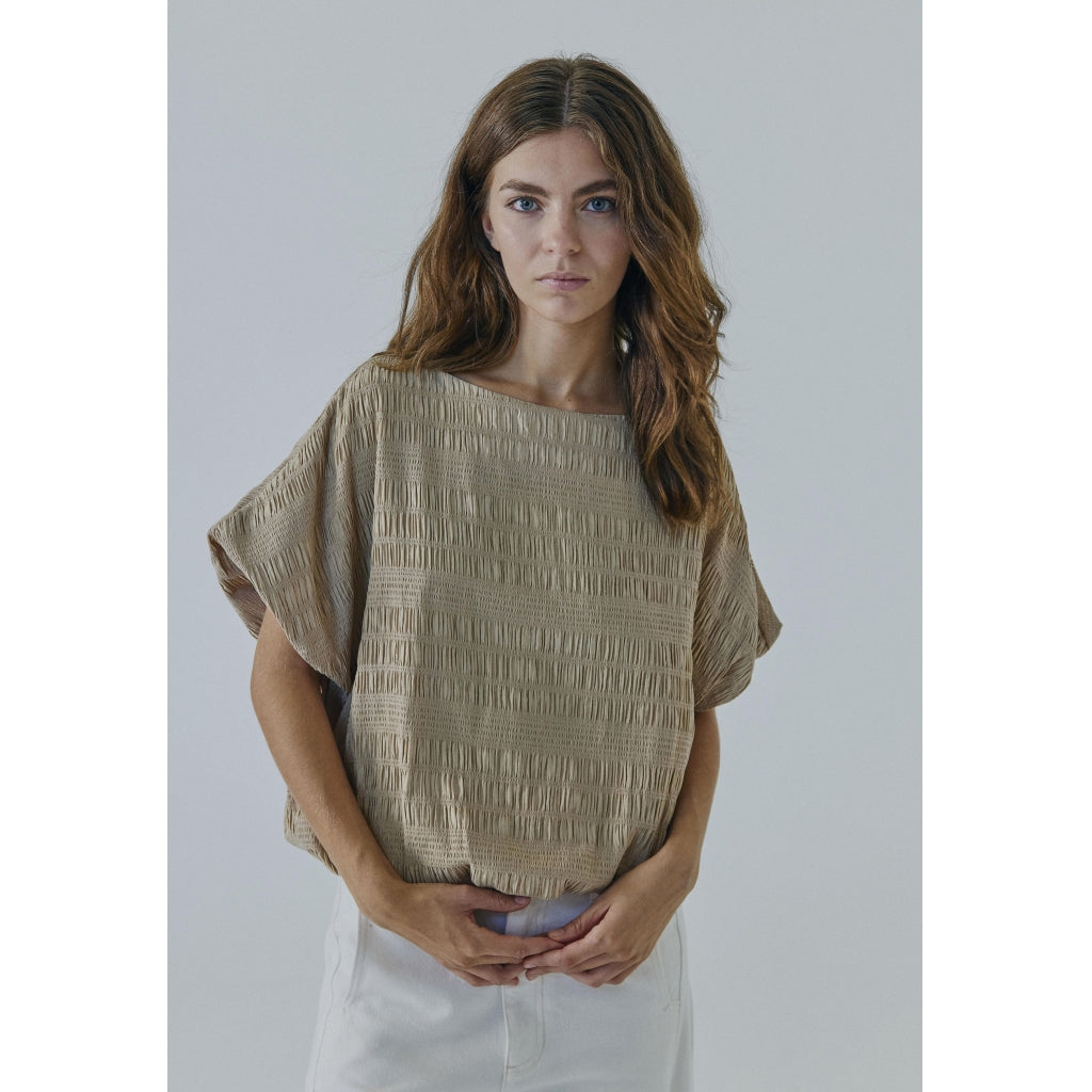 NORR Clarra top Toppe Warm Beige