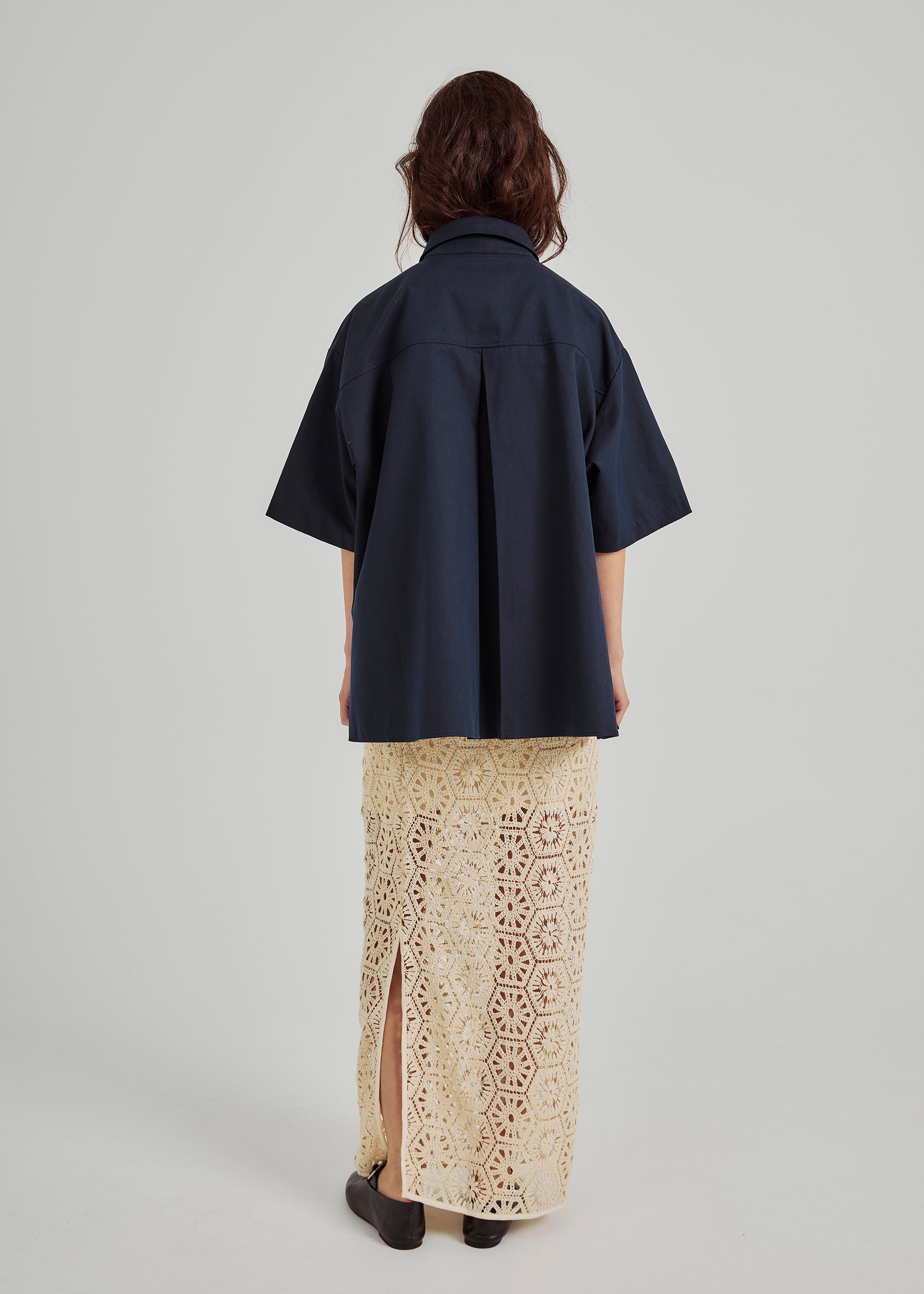 NORR Crochet skirt Nederdele Off-white