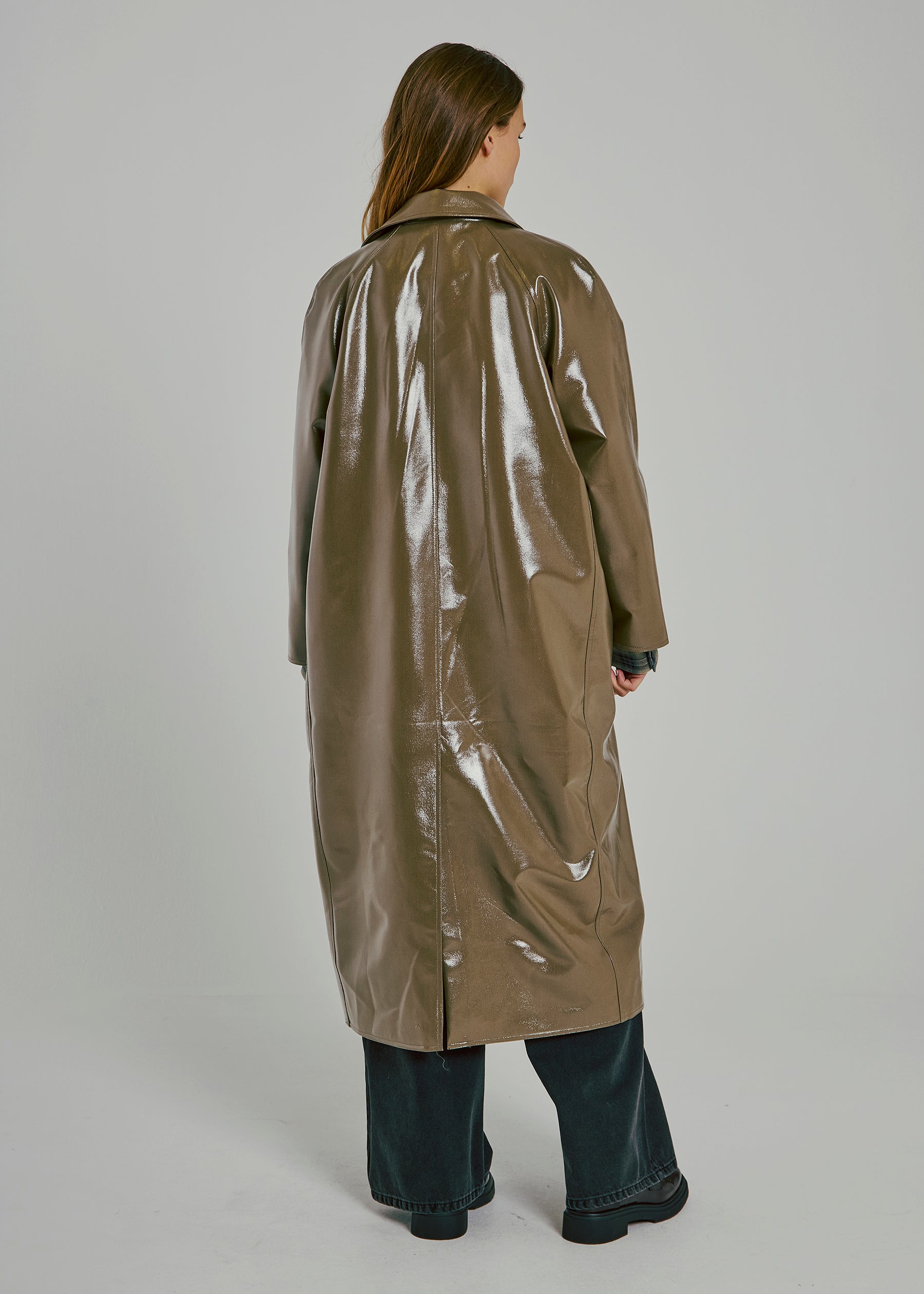 NORR Dicte trench coat Jackets Olive