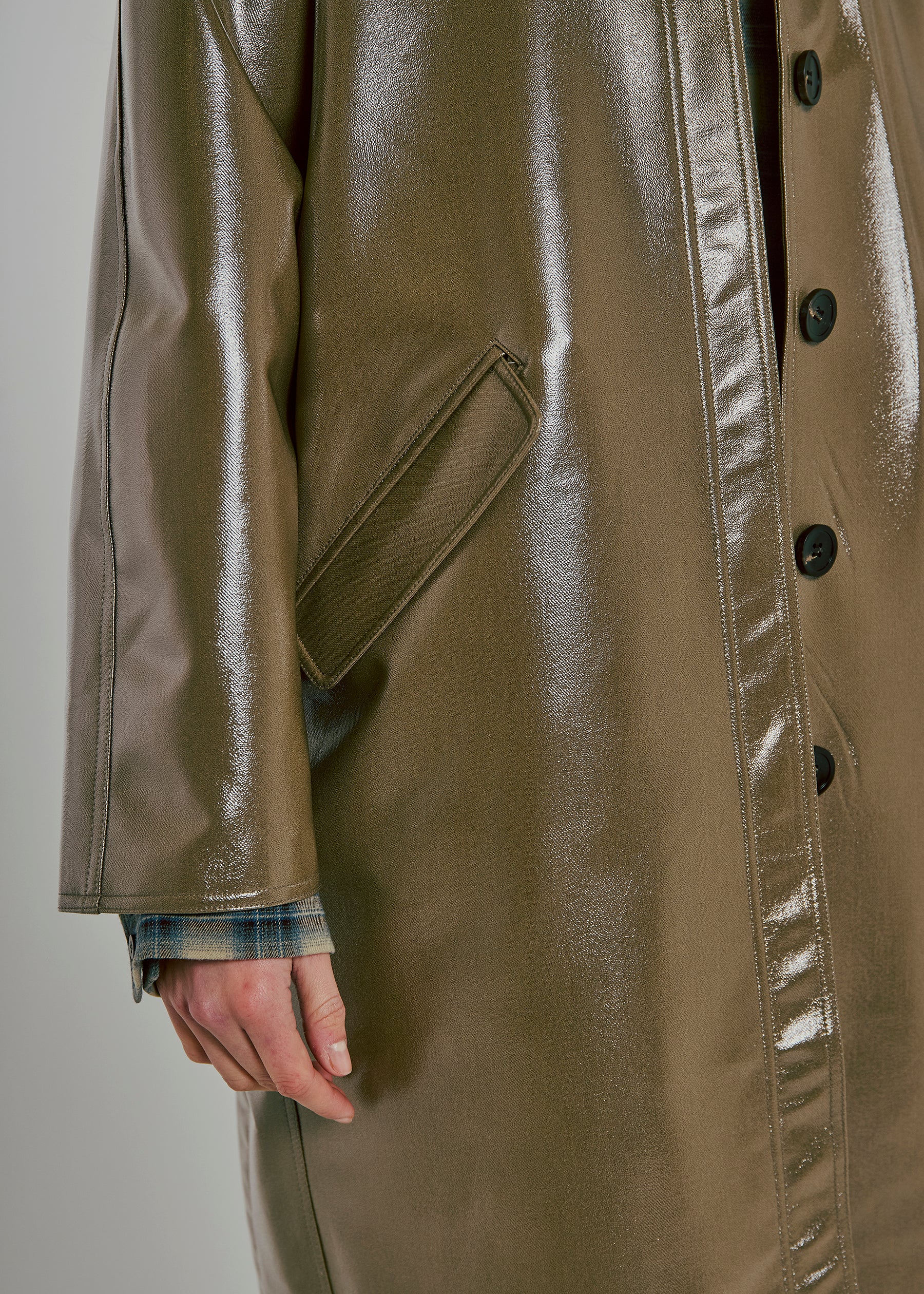 NORR Dicte trench coat Jackets Olive