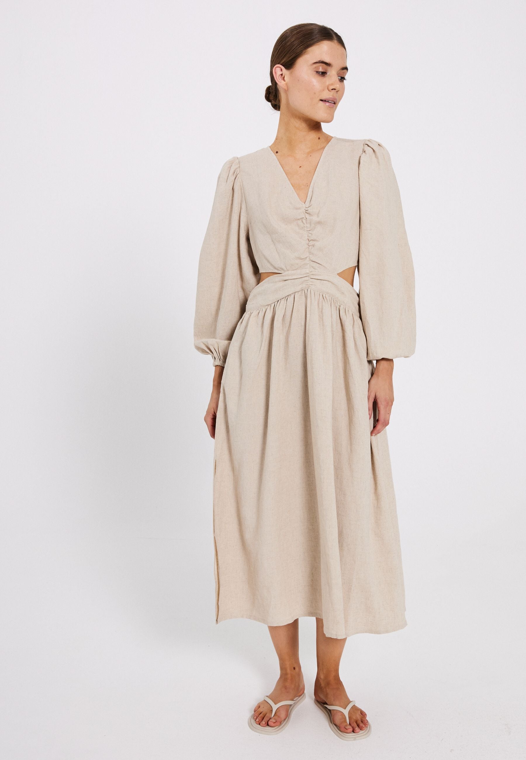 NORR Esma maxi dress Kjoler Beige