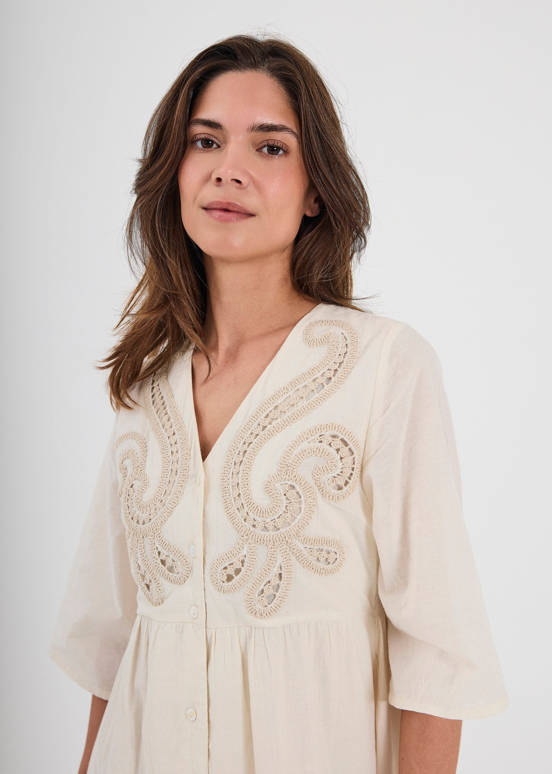 NORR Fen dress Kjoler Off-white