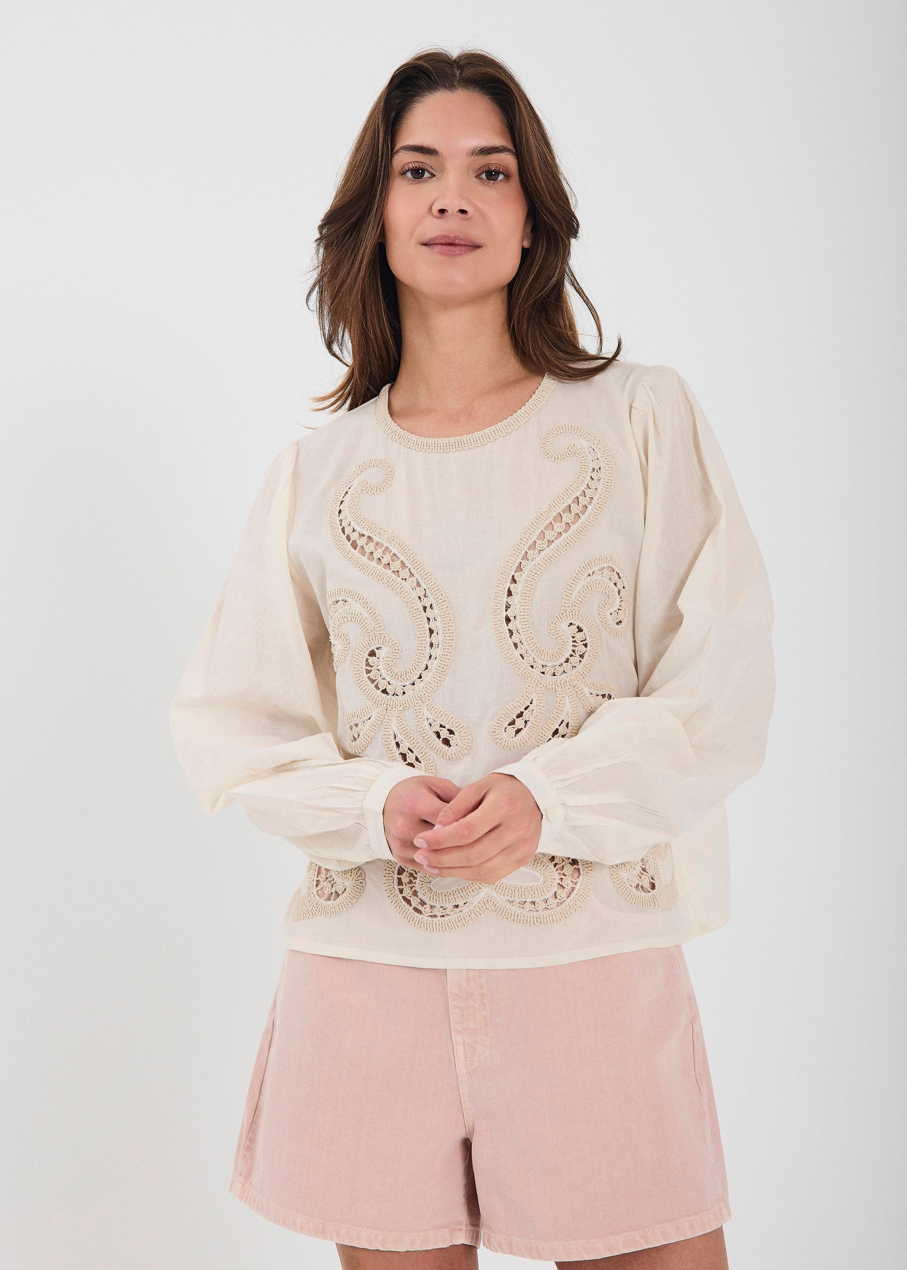 NORR Fen top Toppe Off-white