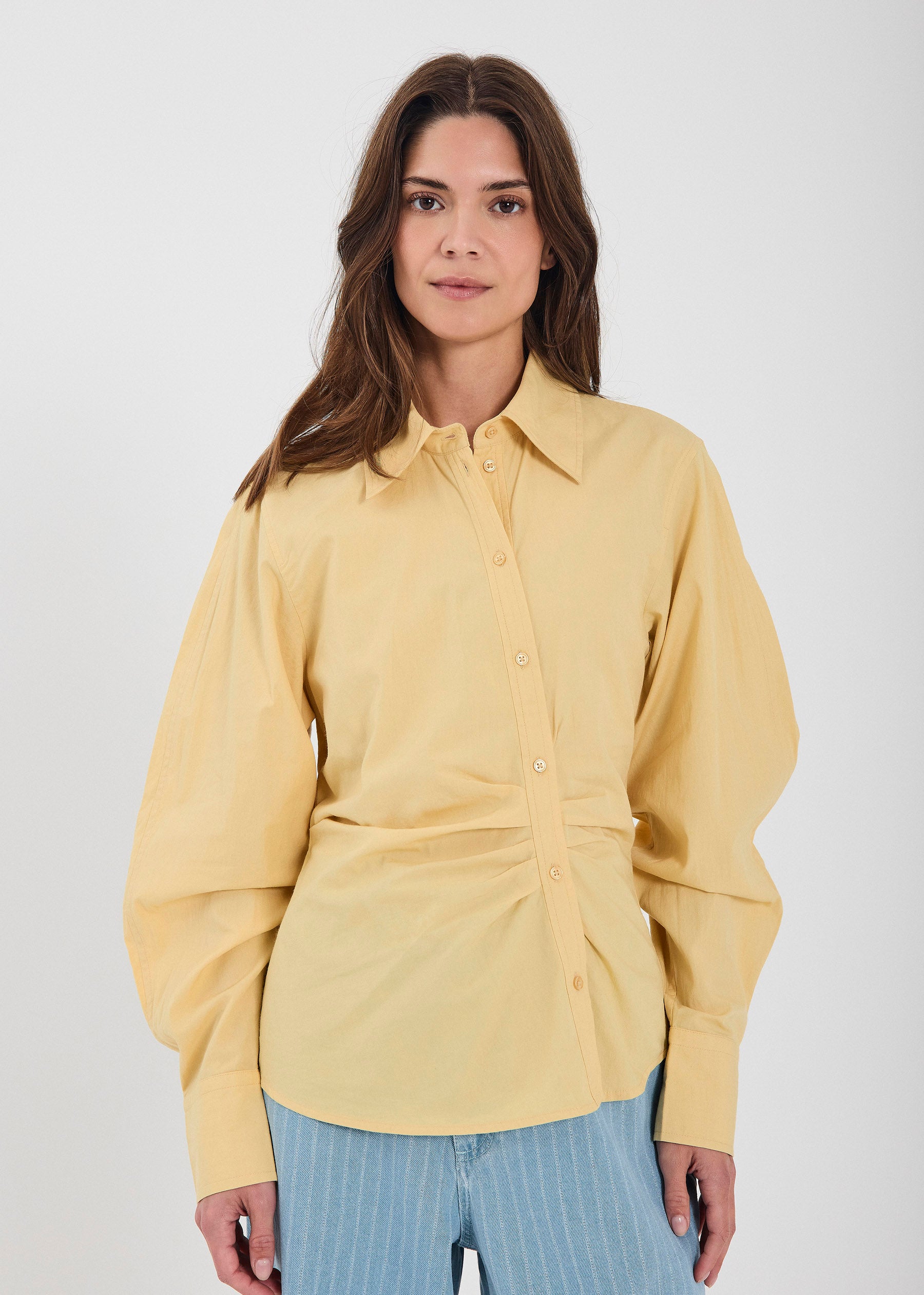 NORR Fraser shirt Skjorter Dusty yellow