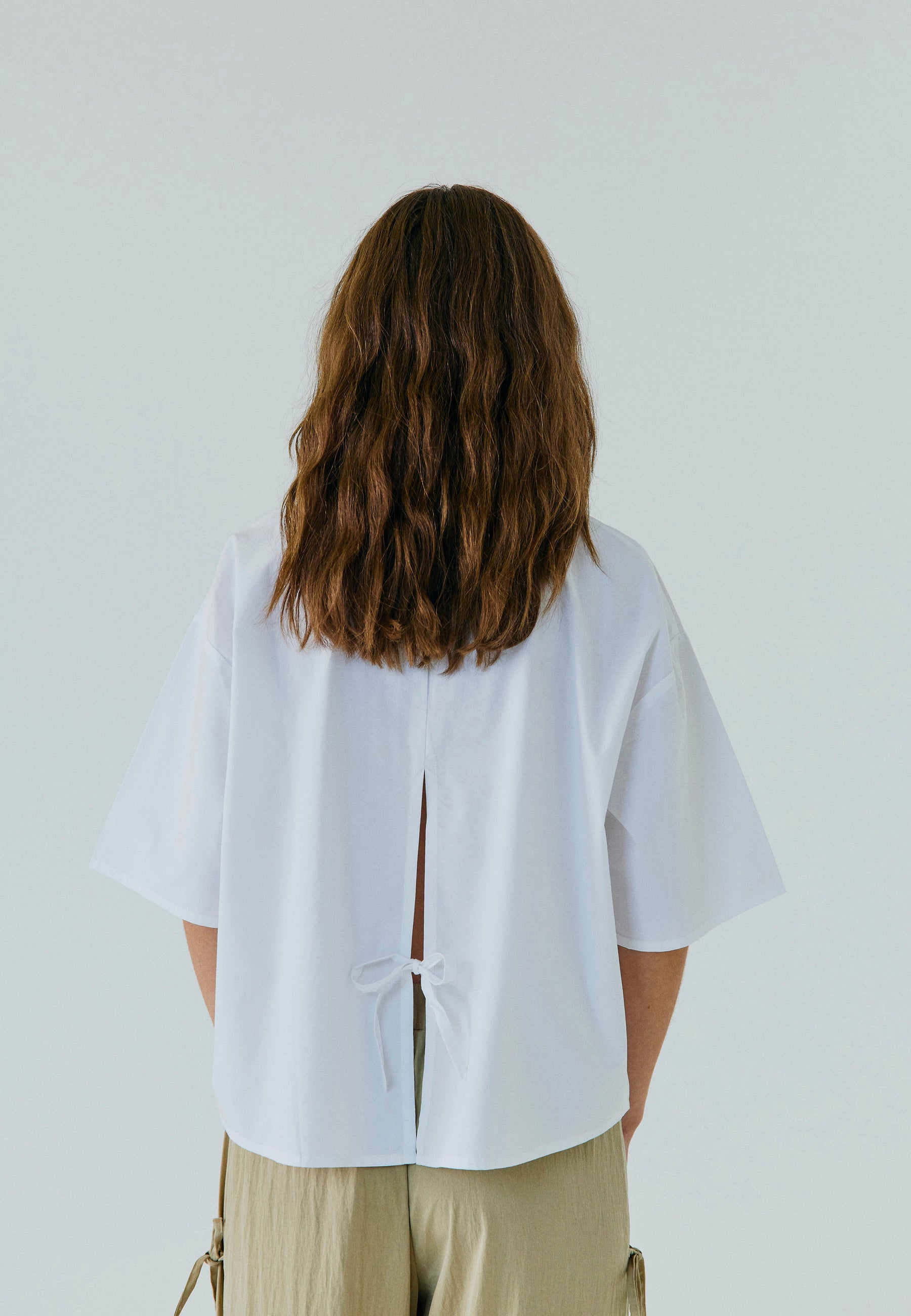 NORR Fraser string shirt Skjorter White
