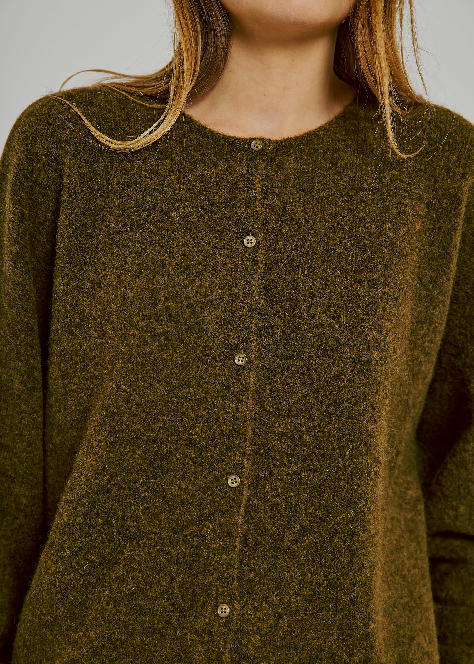 NORR Halli button knit cardigan Cardigans Army