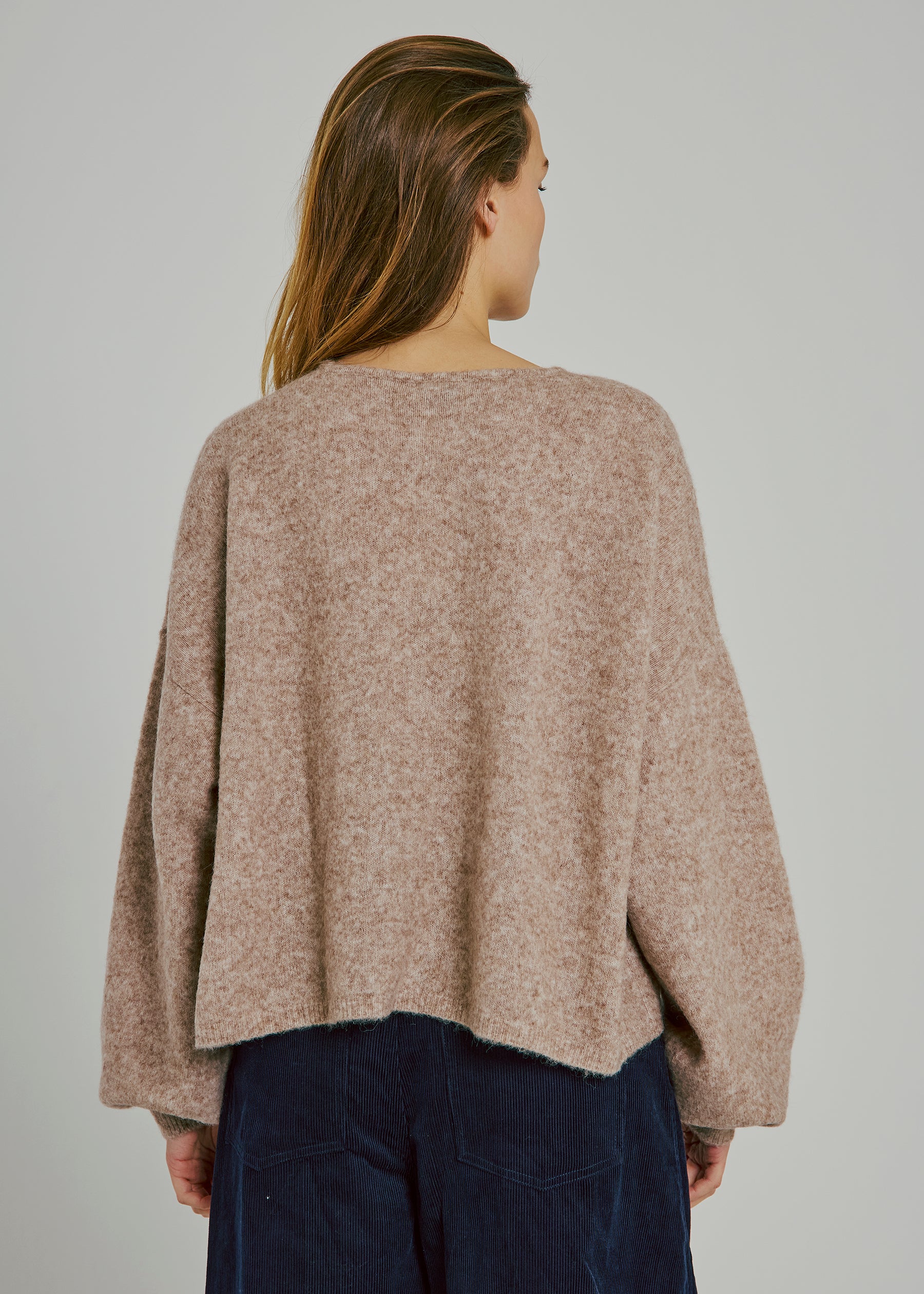 NORR Halli button knit cardigan Cardigans Camel