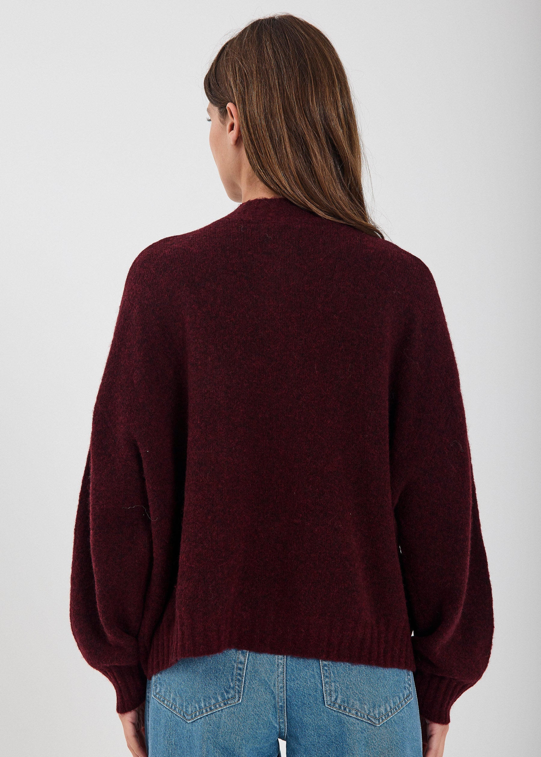NORR Halli knit cardigan Strik Bordeaux