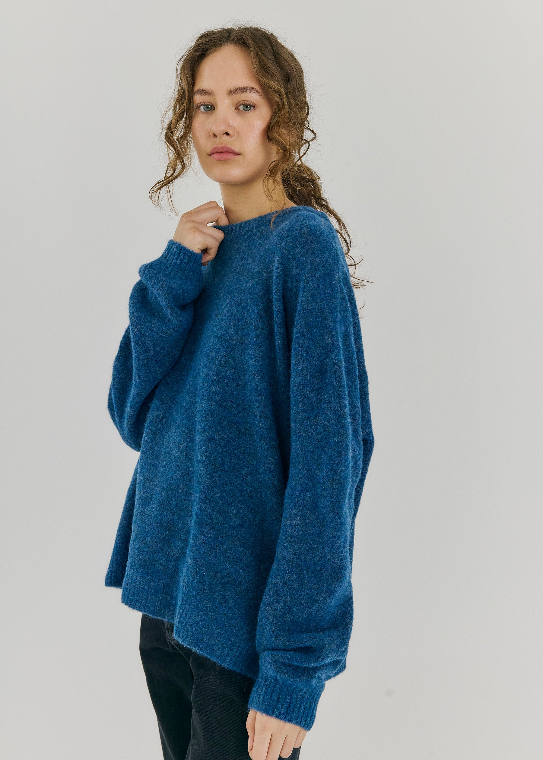 NORR Halli knit top Knits Teal
