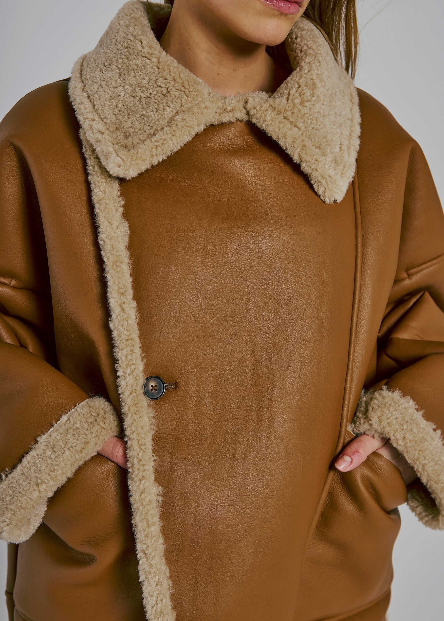 NORR Hanny jacket Jackets Cognac