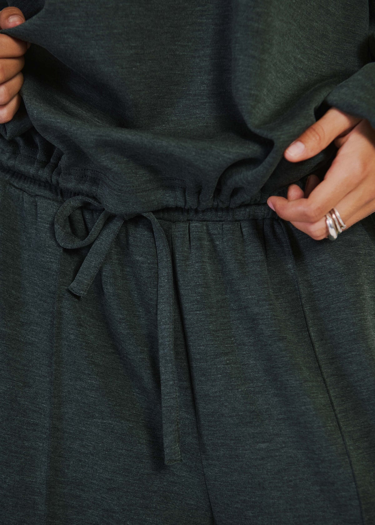 NORR Karla sweat top Toppe Dark grey melange