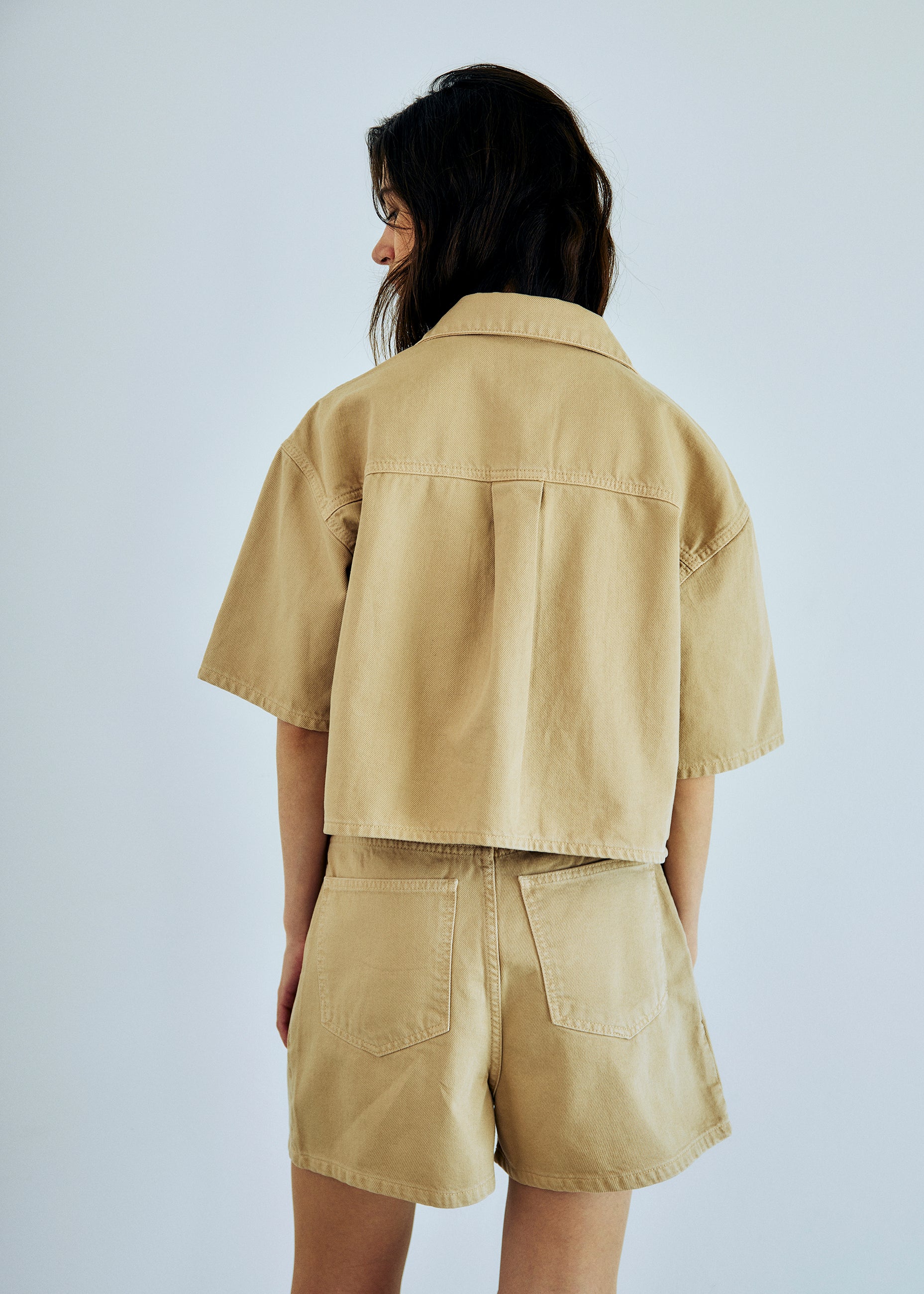 NORR Kenzie pleat shorts Shorts Light sand