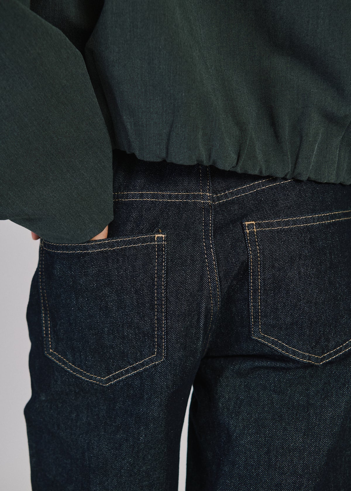 NORR Kenzie relaxed ankle jeans Bukser Dark blue wash