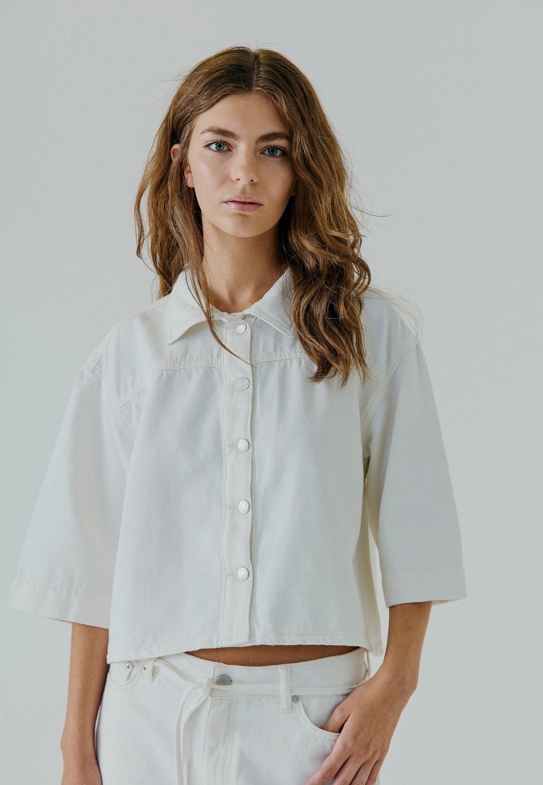 NORR Kenzina ss shirt Skjorter White wash