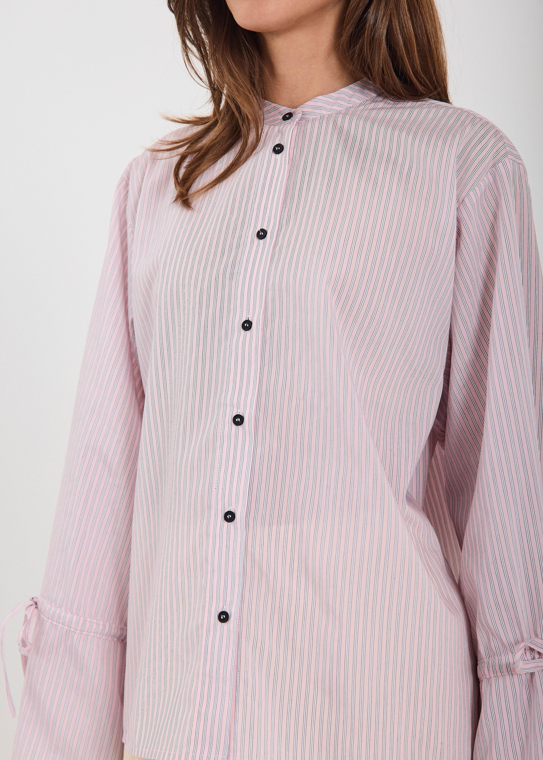 NORR Kristel shirt Skjorter Light pink stripe
