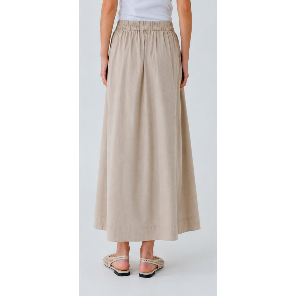 NORR Lesta maxi skirt Nederdele Beige