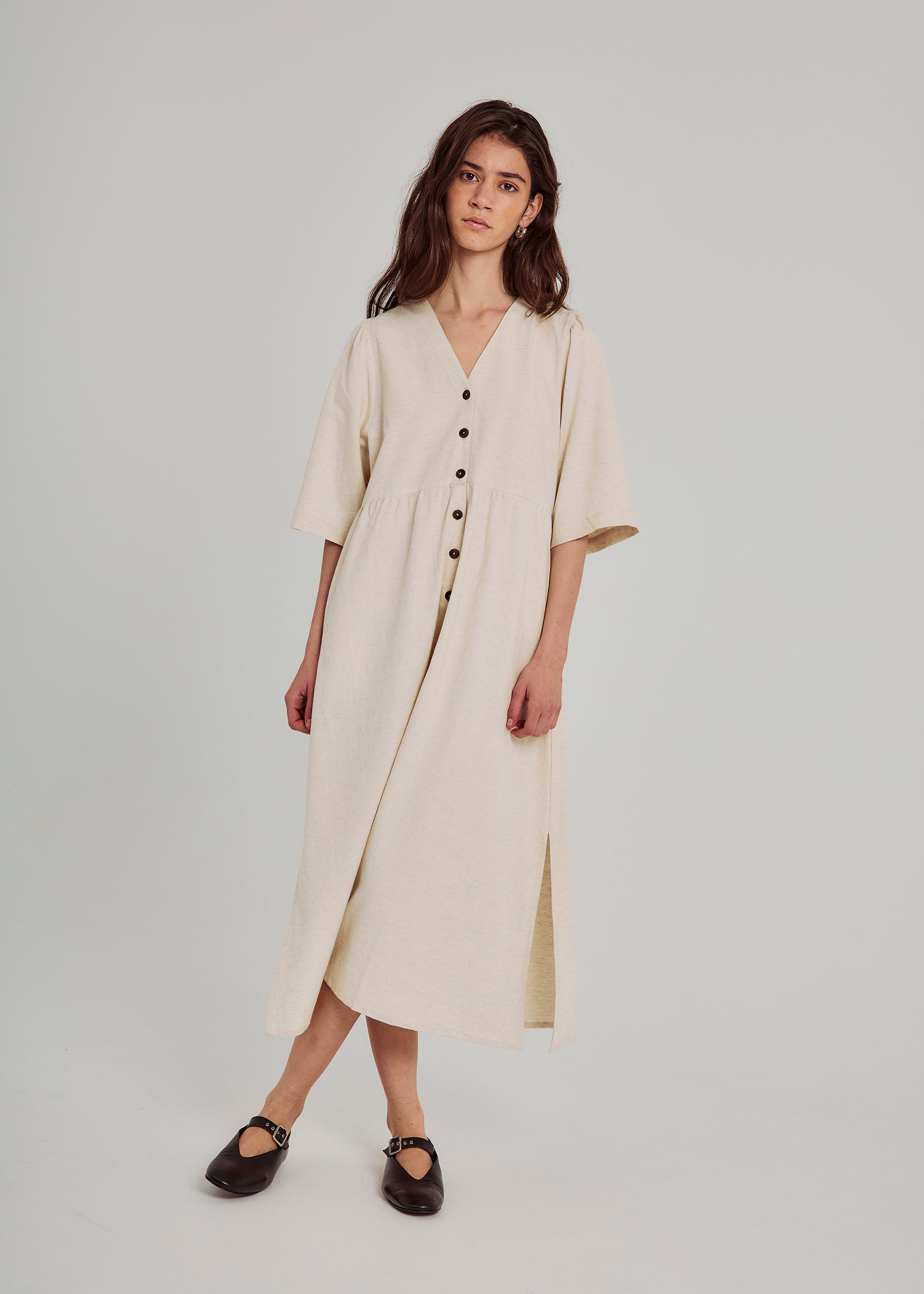 NORR Linea maxi dress Dresses Beige