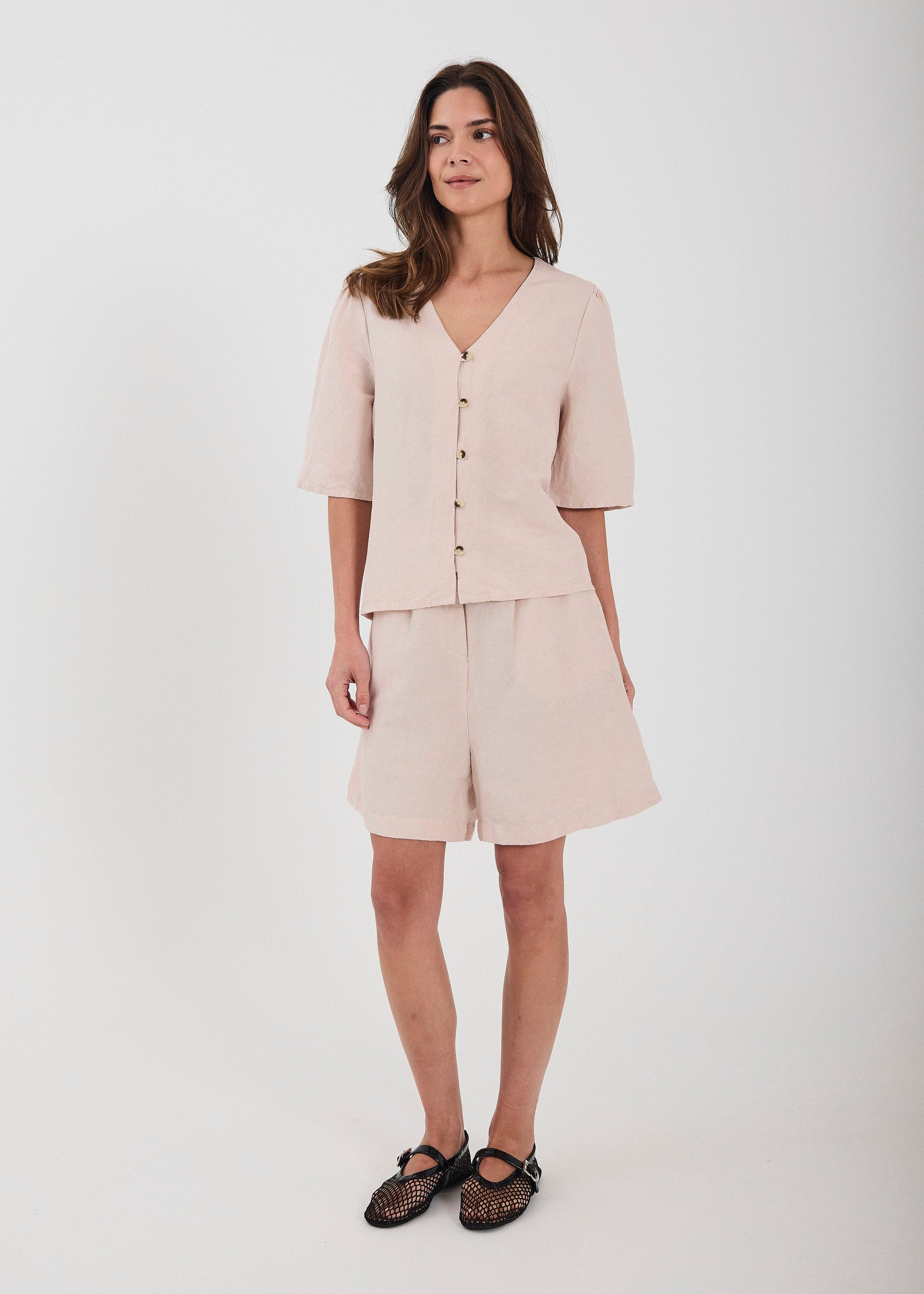 NORR Lineo shorts Shorts Light Rose