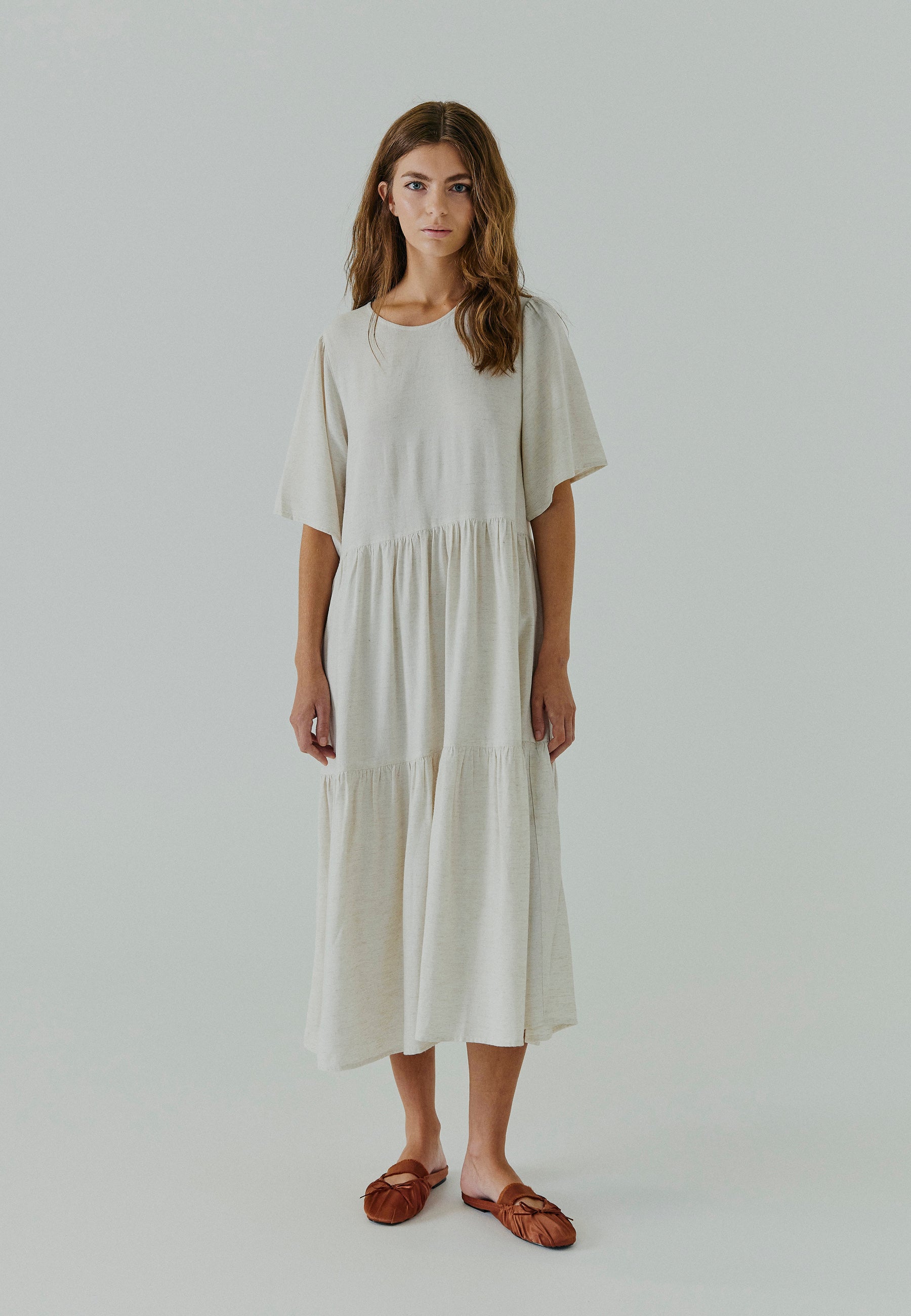 NORR Linne dress Kjoler Beige