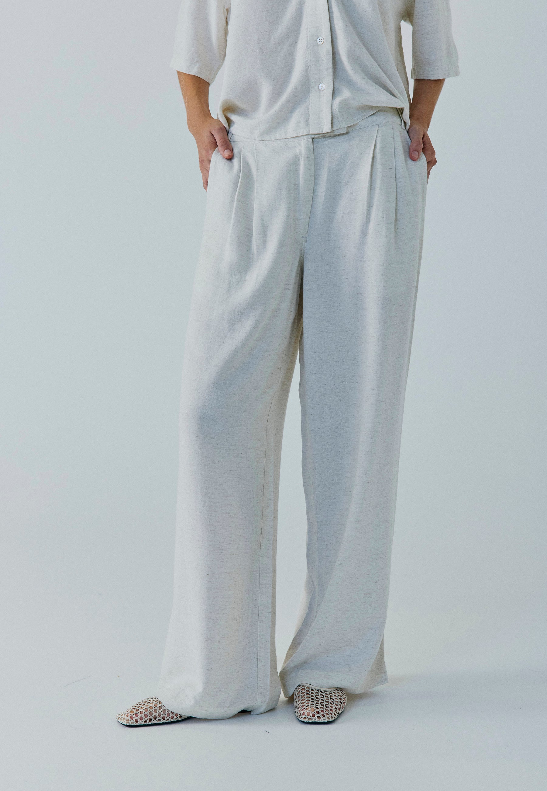 NORR Linne pants Bukser Beige