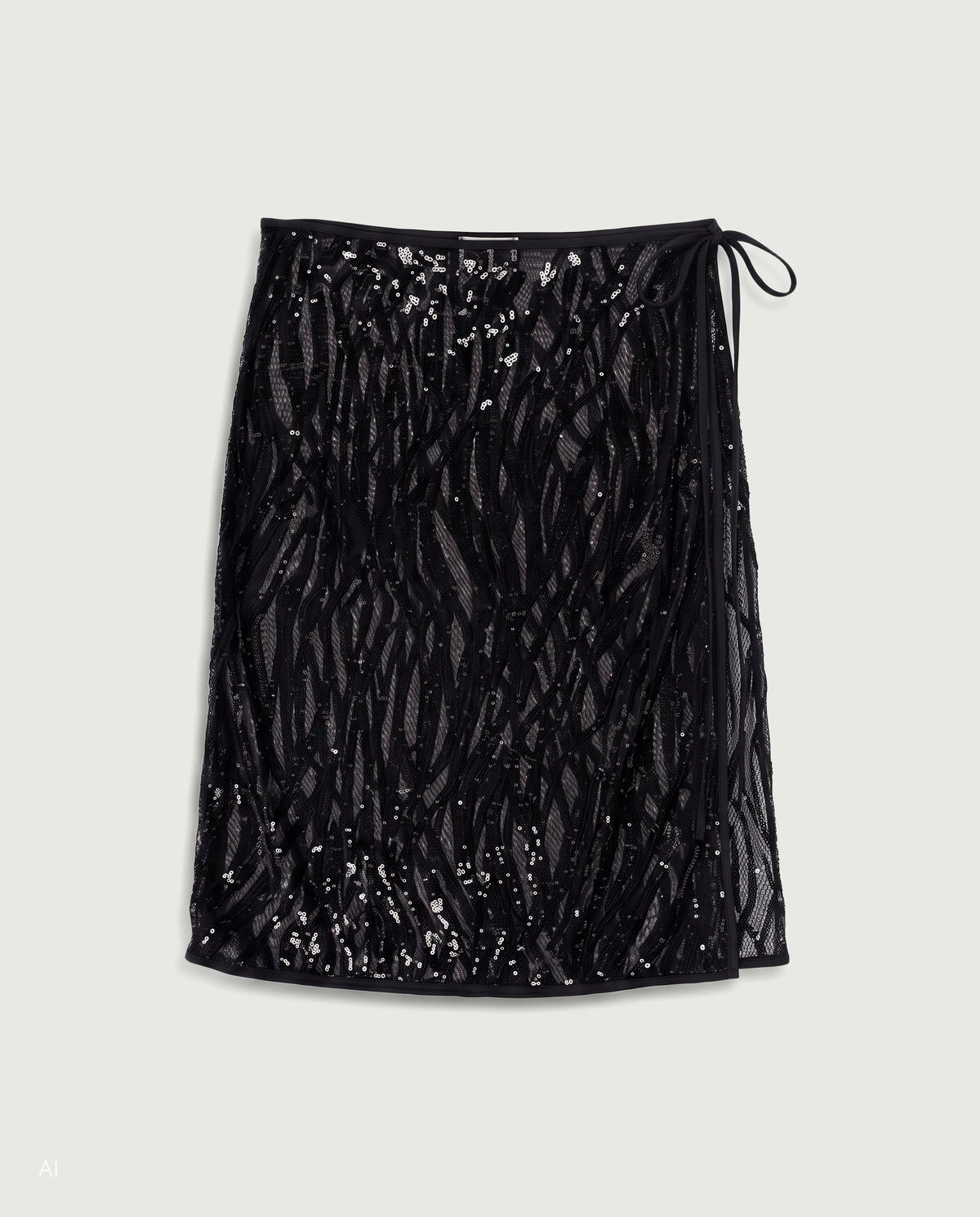 NORR Luna wrap skirt Nederdele Black