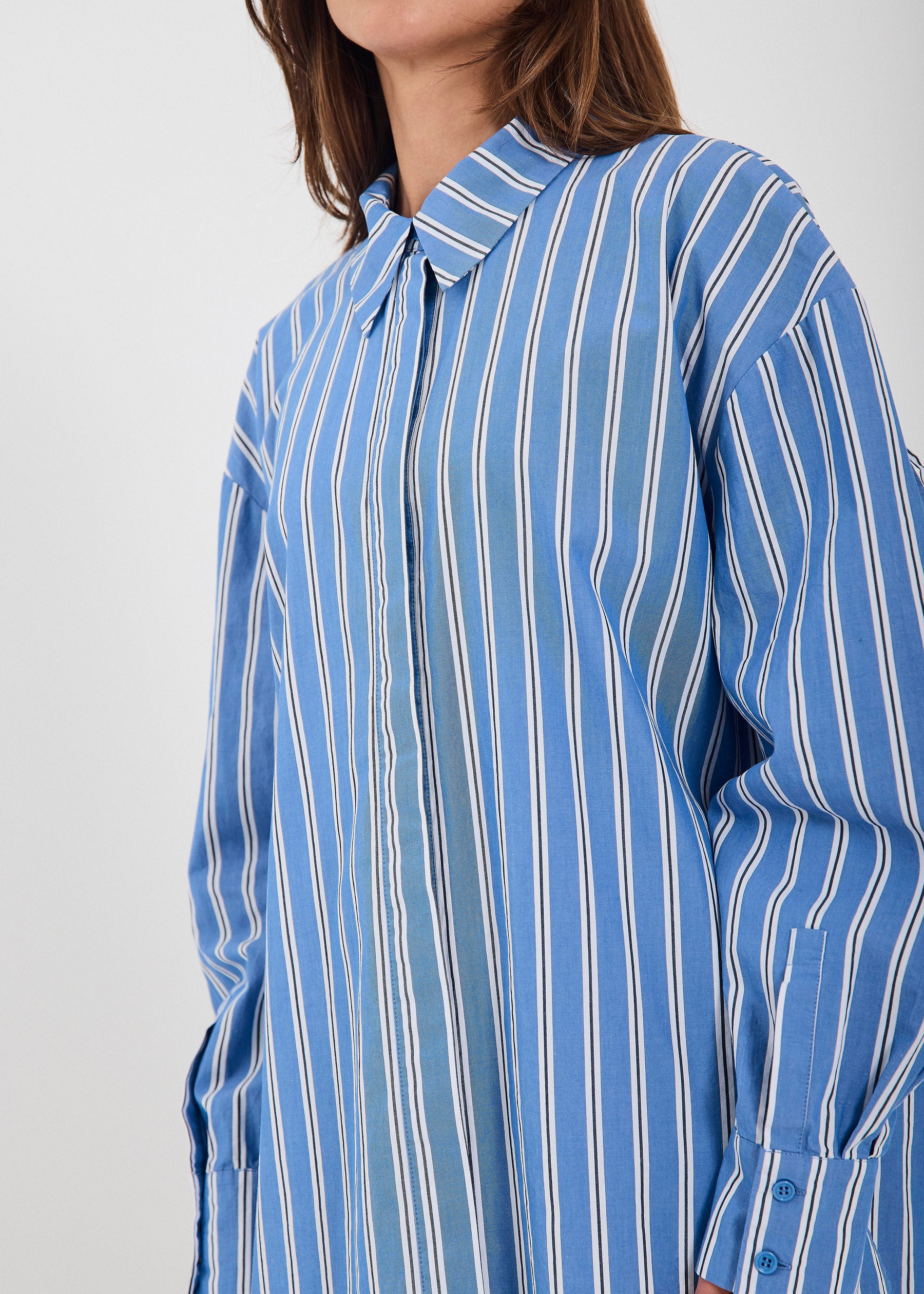 NORR Maloa shirt Skjorter Blue stripe