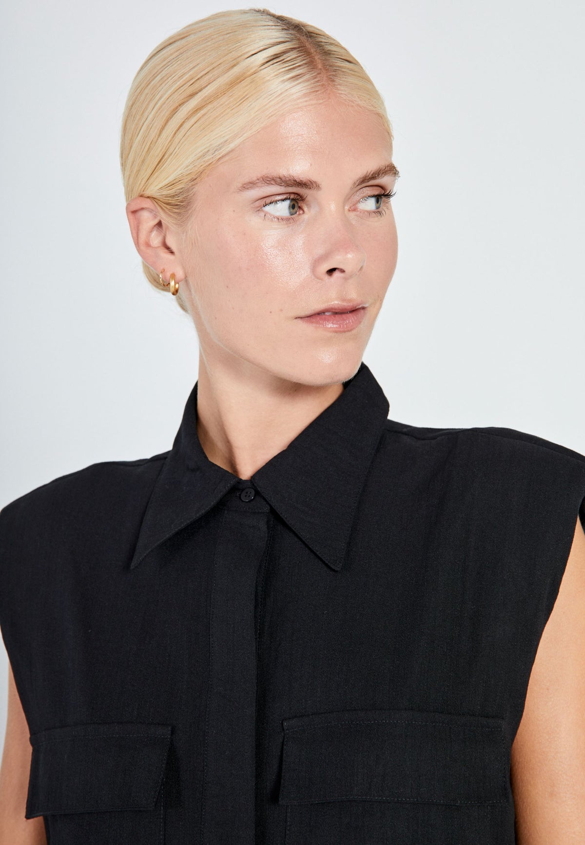 NORR Mara shirt dress Kjoler Black
