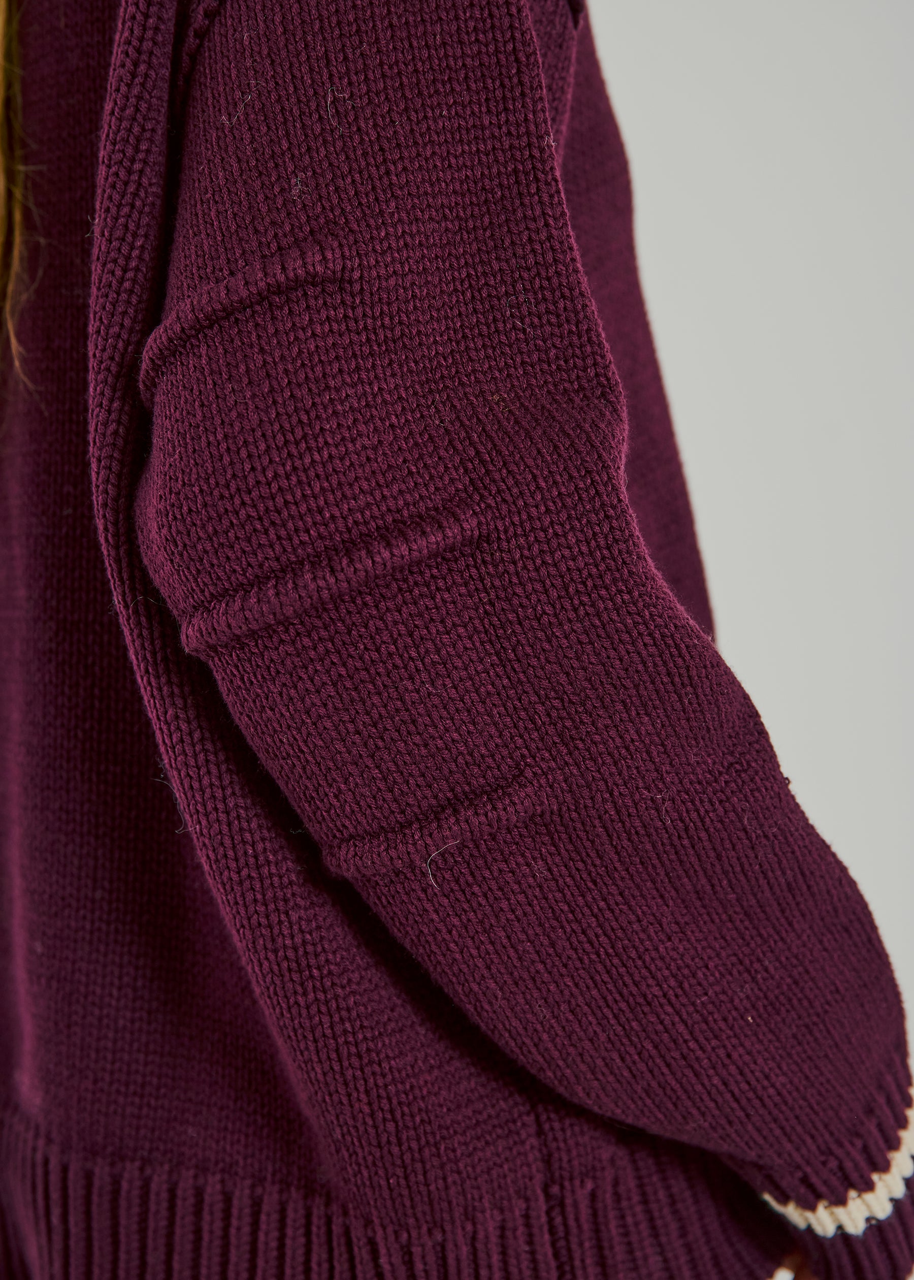 NORR Margot knit top Knits Deep Cherry