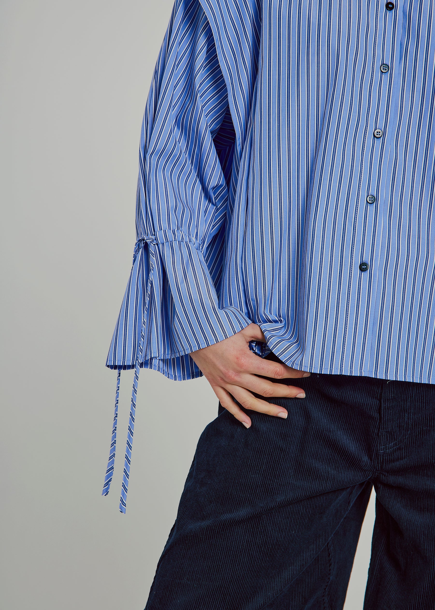 NORR Marion shirt Shirts Blue stripe