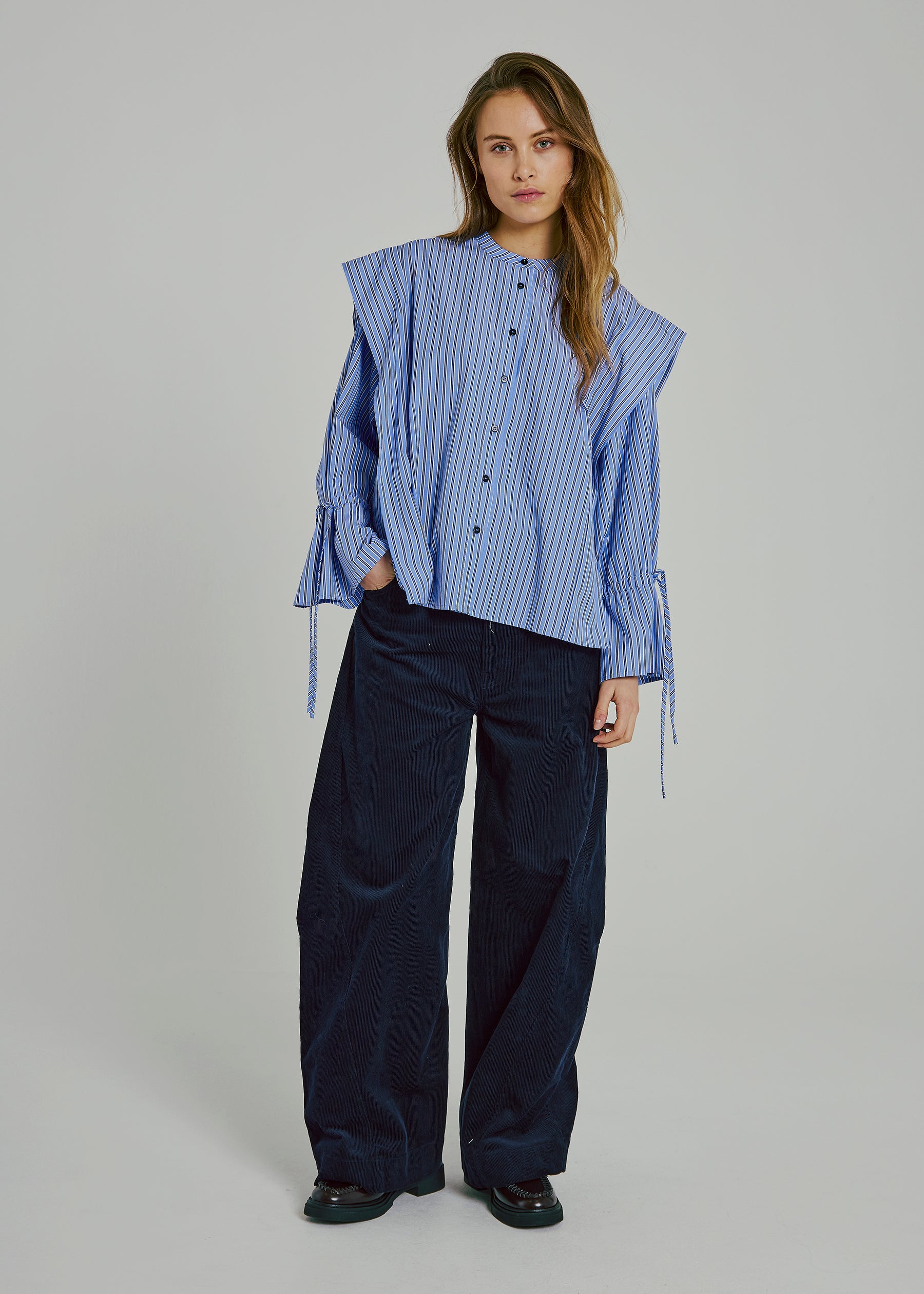 NORR Marion shirt Skjorter Blue stripe