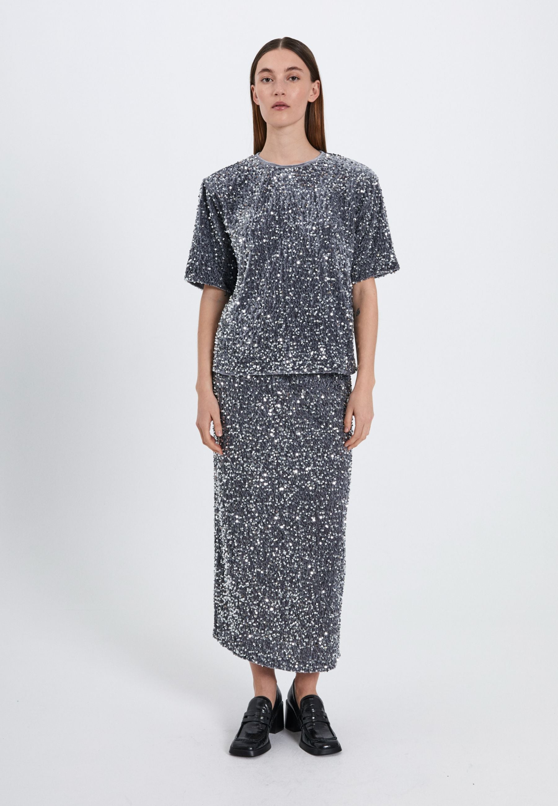 NORR Milan skirt Skirts Silver