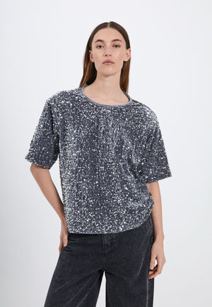 NORR Milan tee Tops Silver