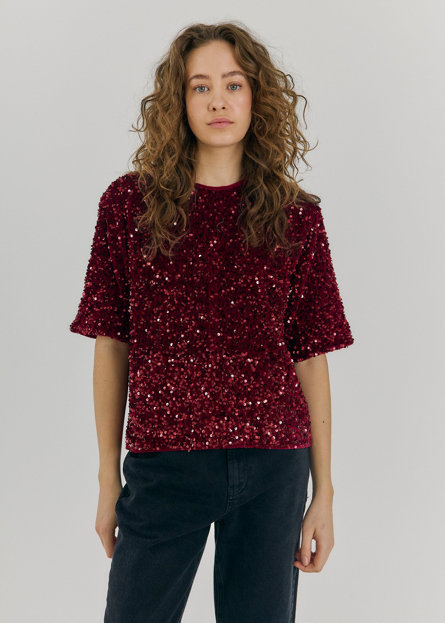 NORR Milan tee Toppe Bordeaux