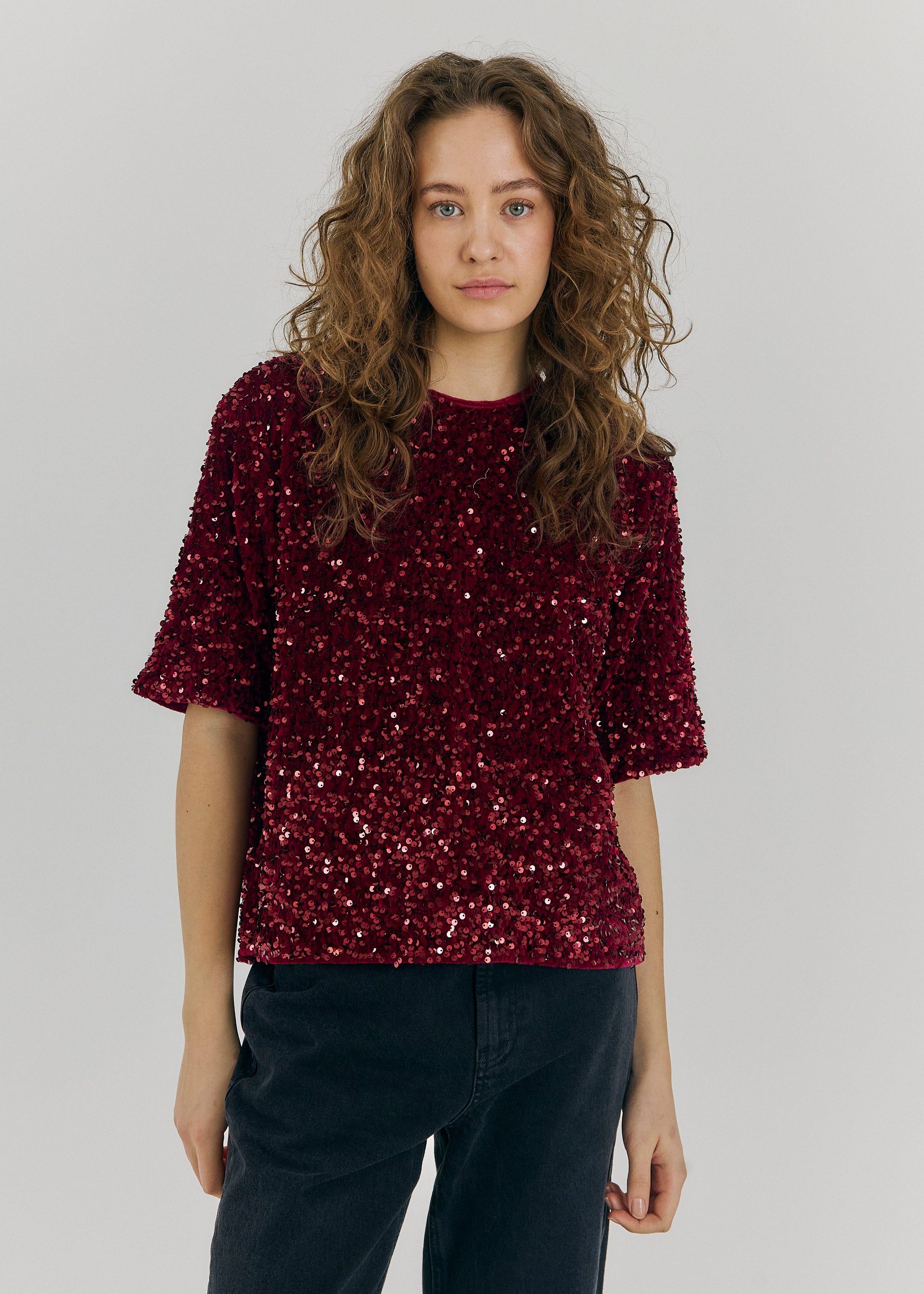 NORR Milan tee Toppe Bordeaux