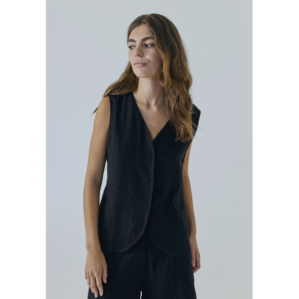 NORR Minna waistcoat Vest Black
