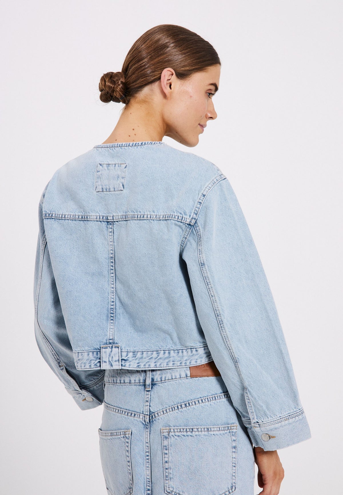 NORR Ninni denim jacket Jakker Blue light wash