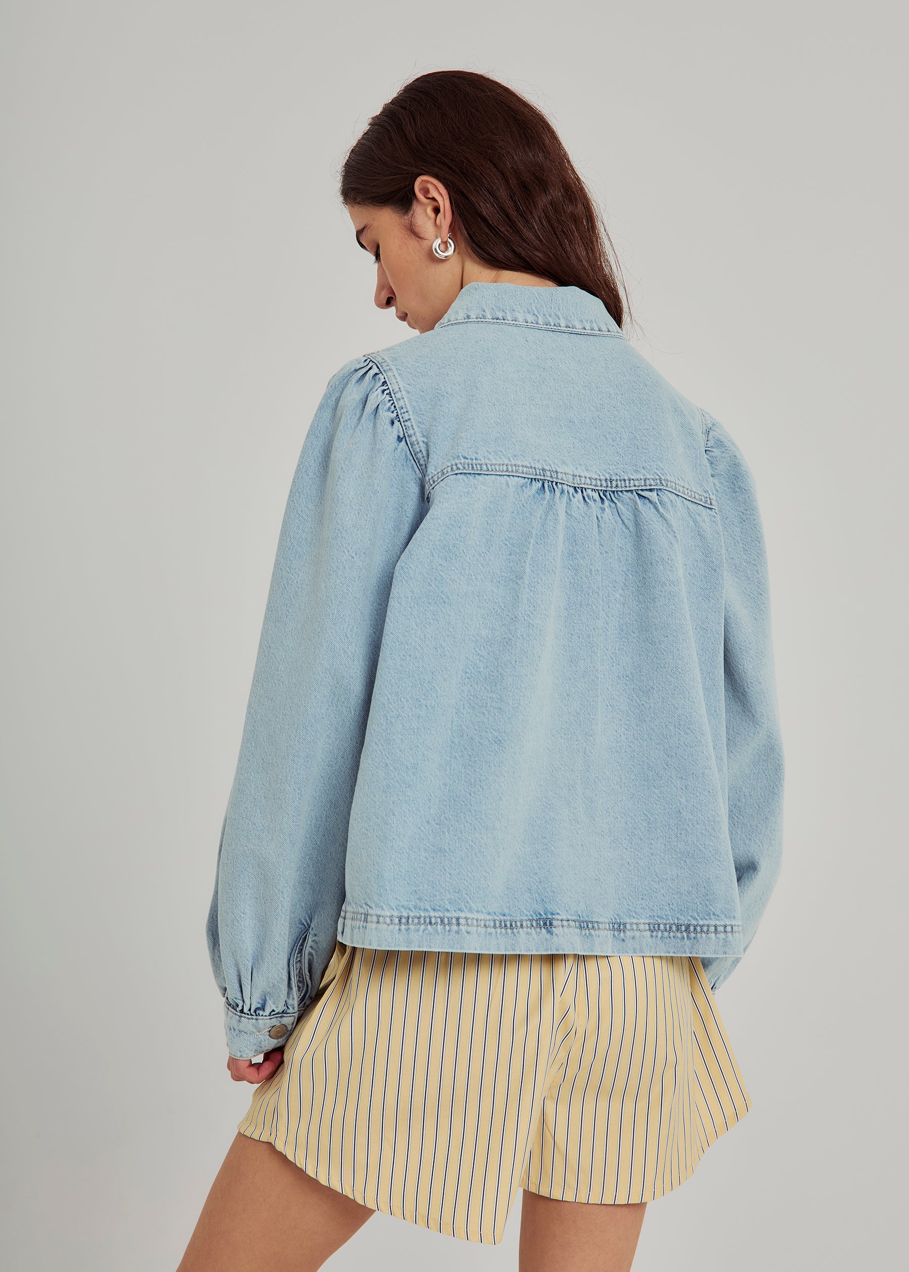 NORR Ninni denim shirt Shirts Light blue wash