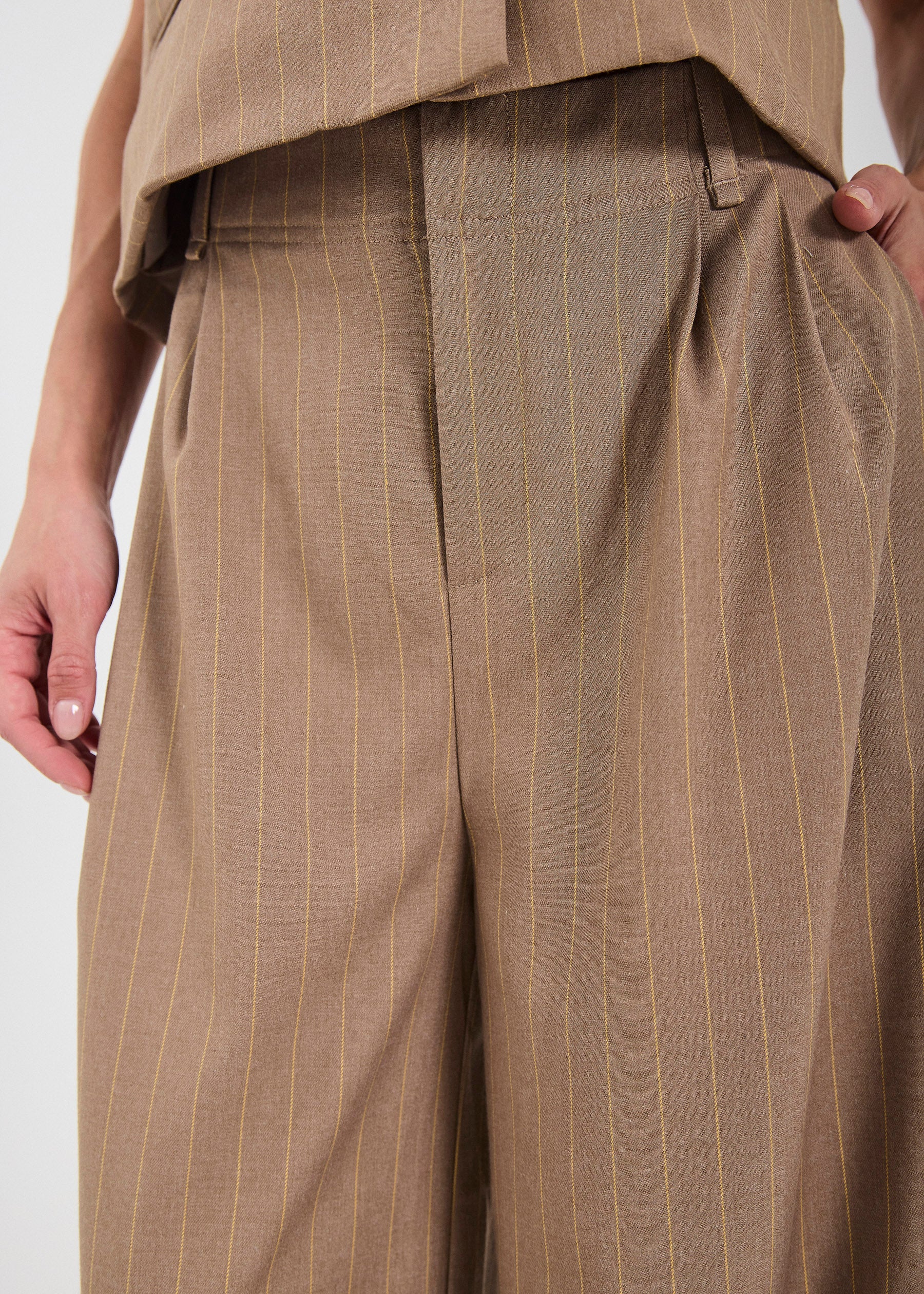 NORR Novia pants Bukser Yellow stripe
