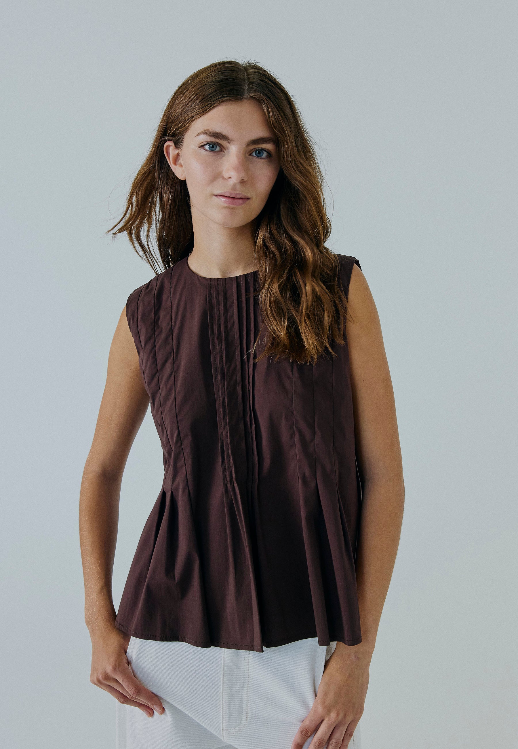 NORR Otilia SL top Toppe Dark Brown
