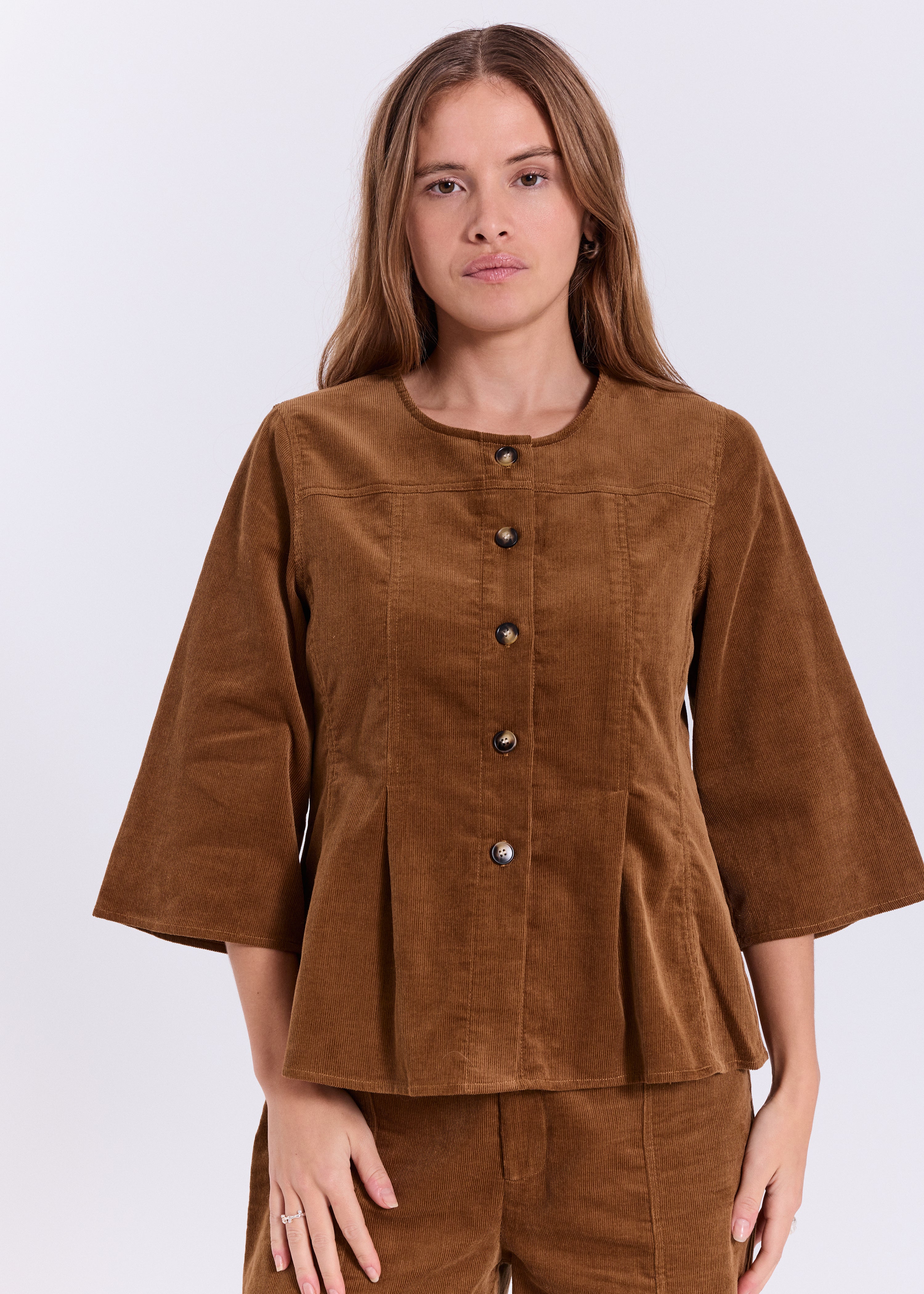 NORR Rina top Toppe Caramel brown