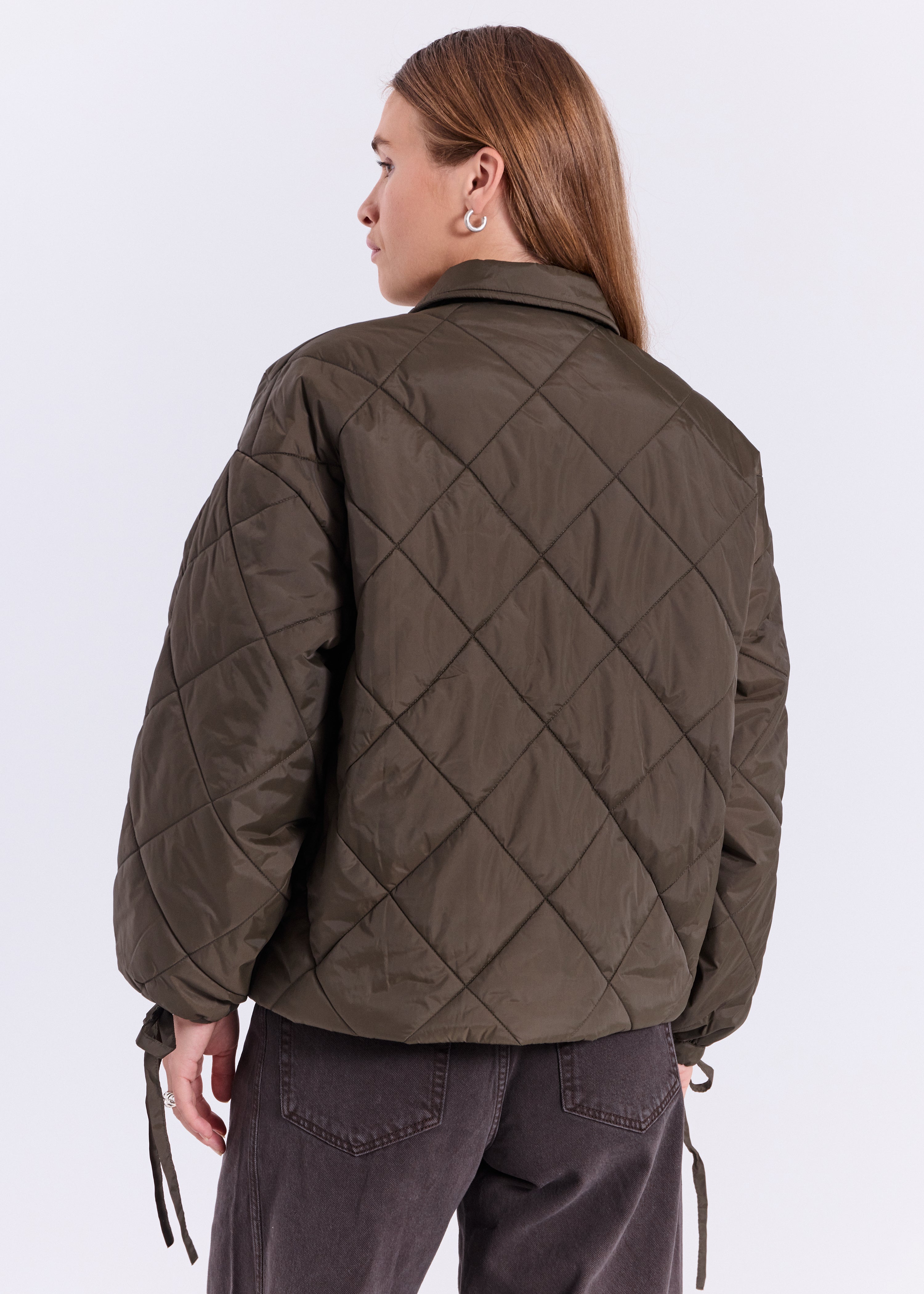 NORR Robyn quilt jacket Jakker Dark green