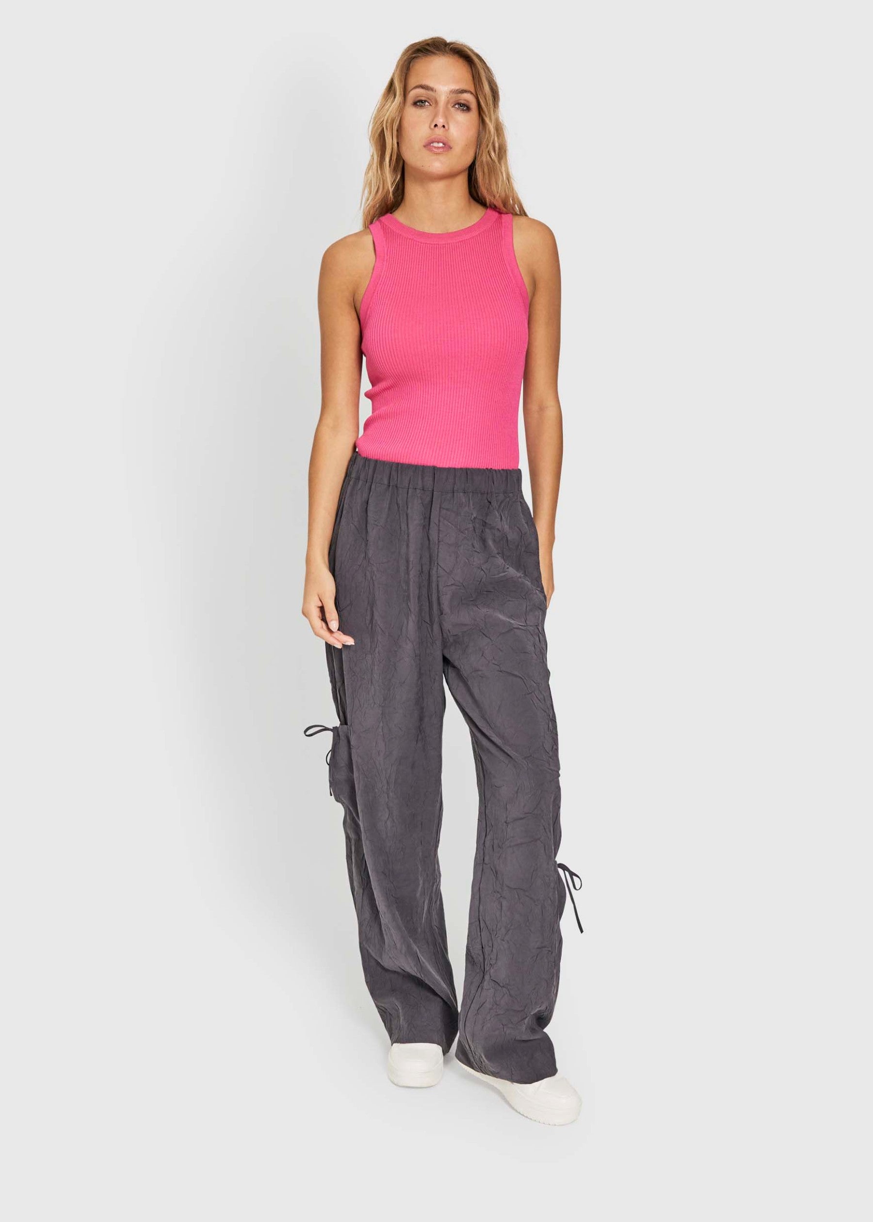 NORR Sherry knit tank Toppe Pink