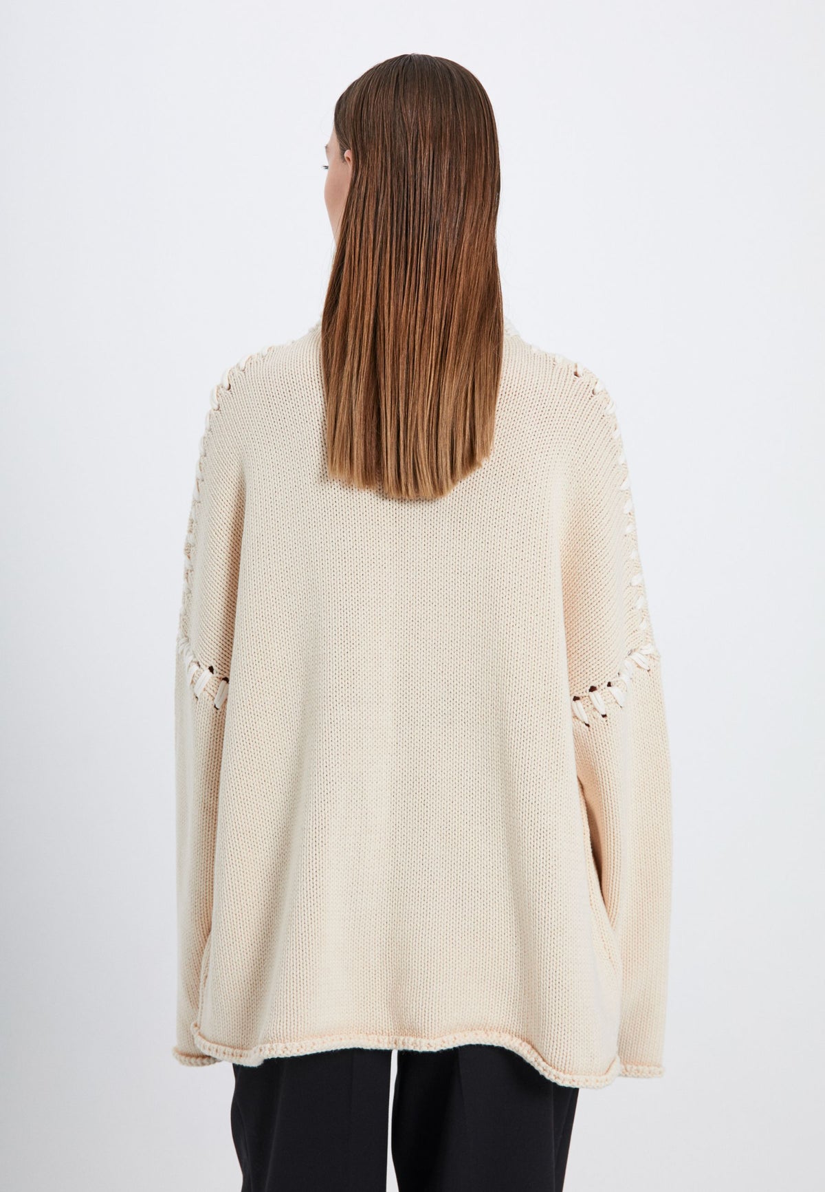 NORR Strings knit top Strik Off-white