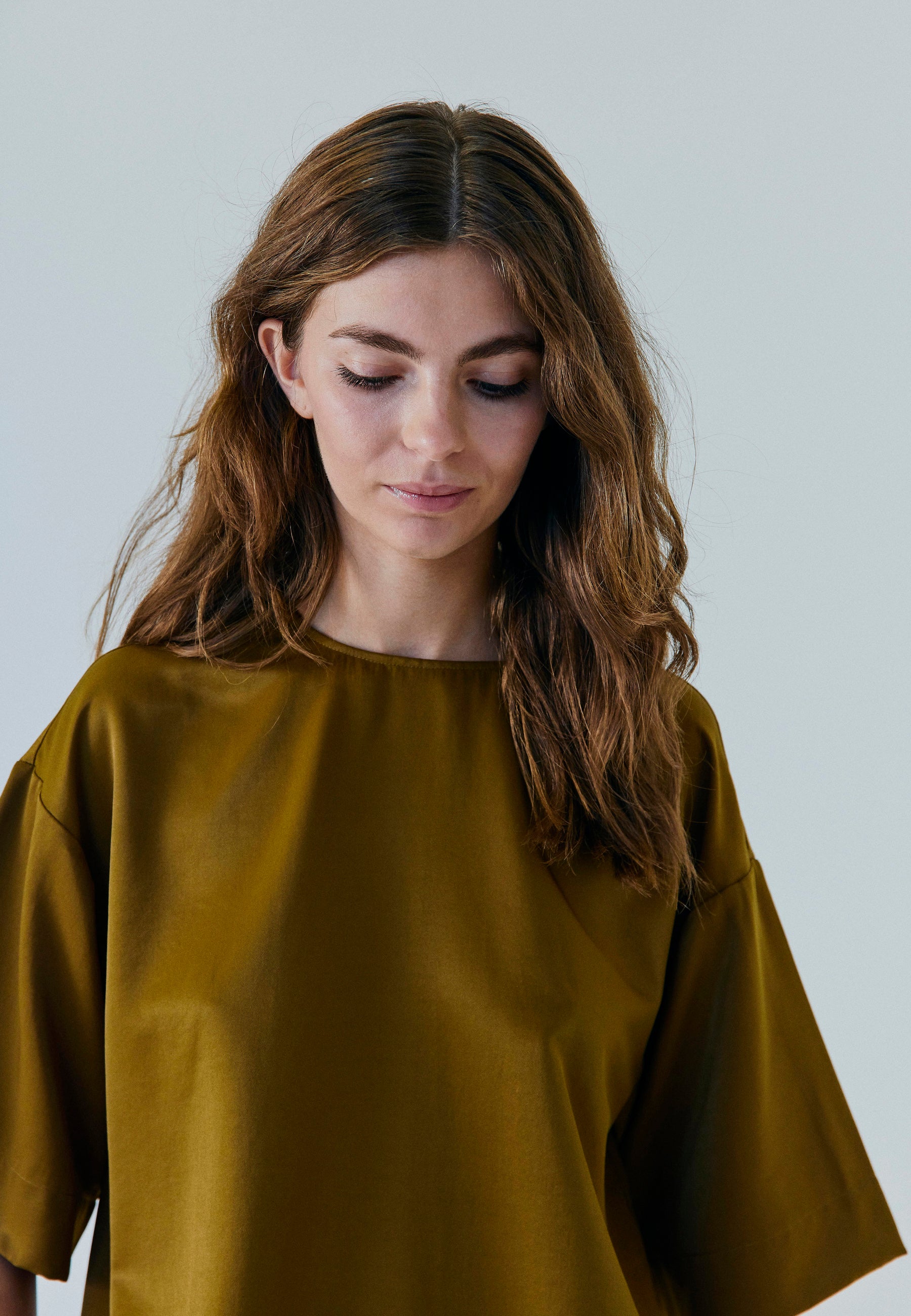 NORR Talua oversized top Toppe Caramel brown